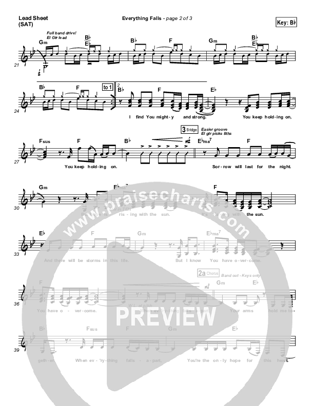 Everything Falls Lead Sheet (FEE Band)