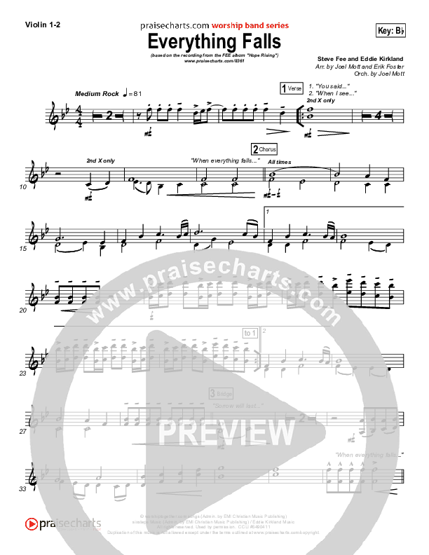 Everything Falls Violin 1/2 (FEE Band)