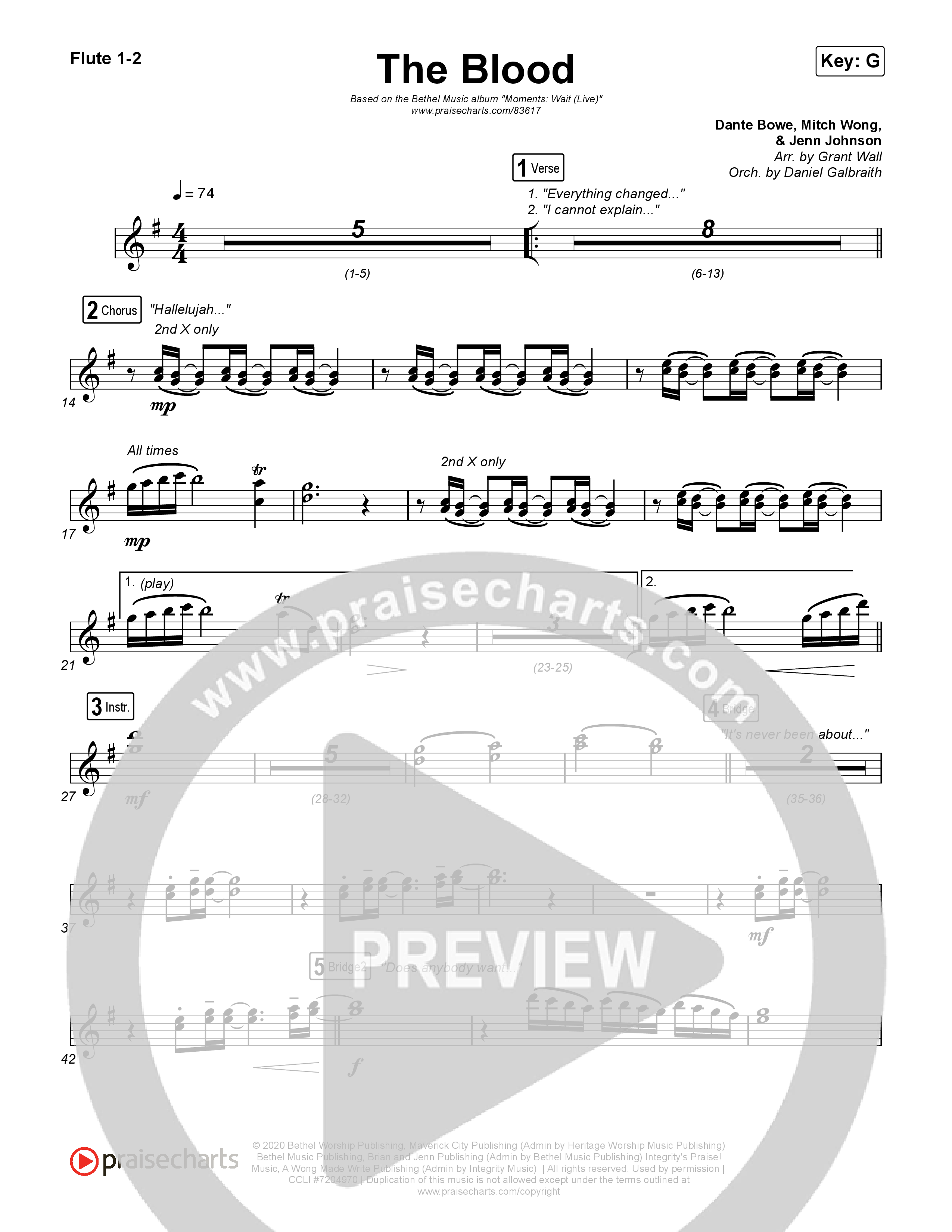 The Blood (Live) Wind Pack (Bethel Music / David Funk)