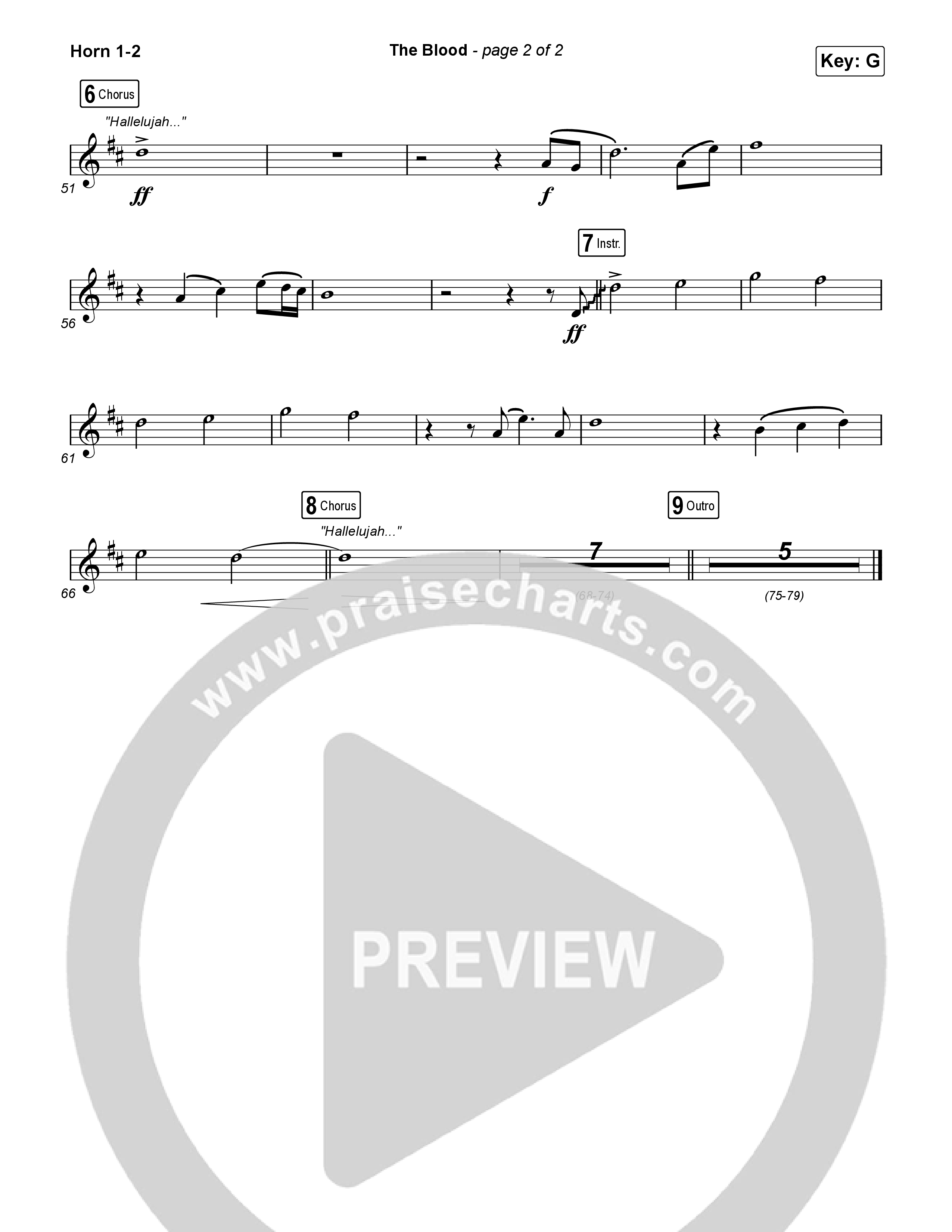 The Blood (Live) Brass Pack (Bethel Music / David Funk)