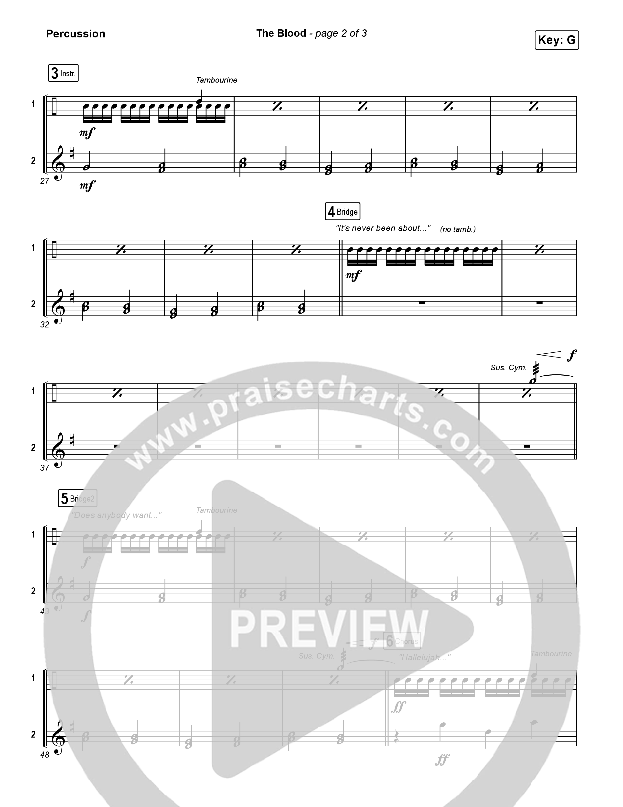 The Blood (Live) Percussion (Bethel Music / David Funk)