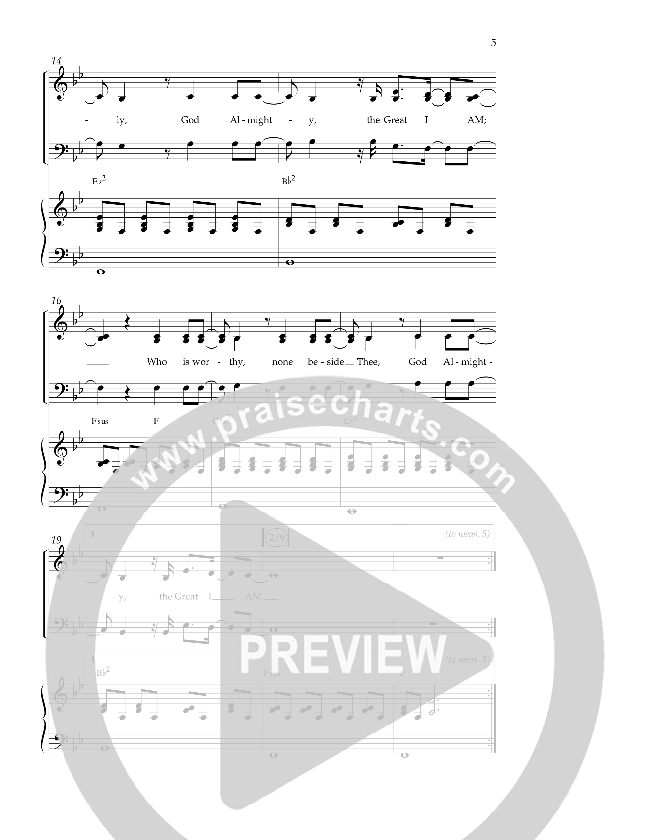 Great I Am (Choral Anthem SATB) Anthem (SATB/Piano) (Lifeway Choral / Arr. Ken Barker / Orch. Dave Williamson)