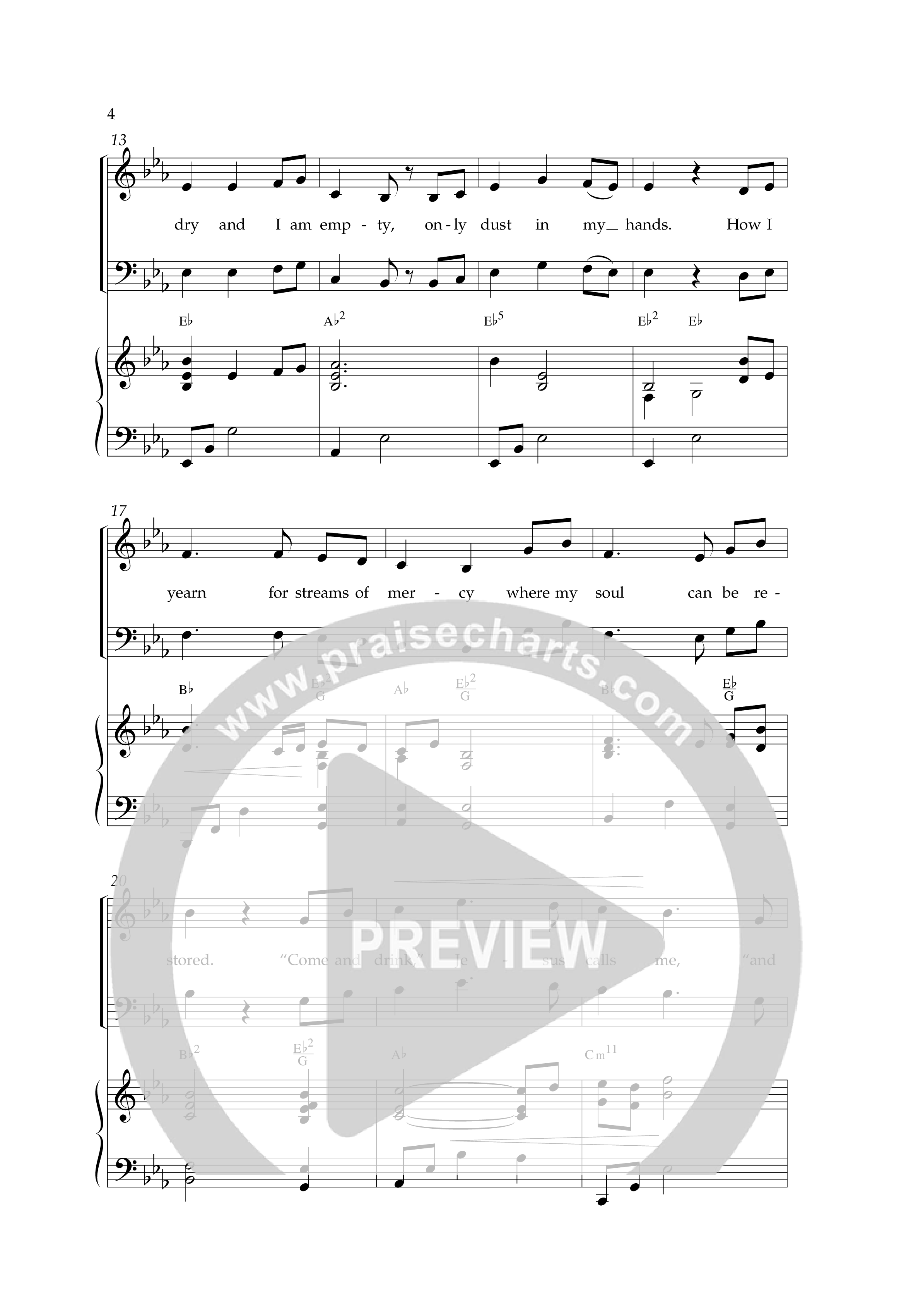 My Soul Longs For The Lord (Choral Anthem SATB) Anthem (SATB/Piano) (Lifeway Choral / Arr. David Hamilton)