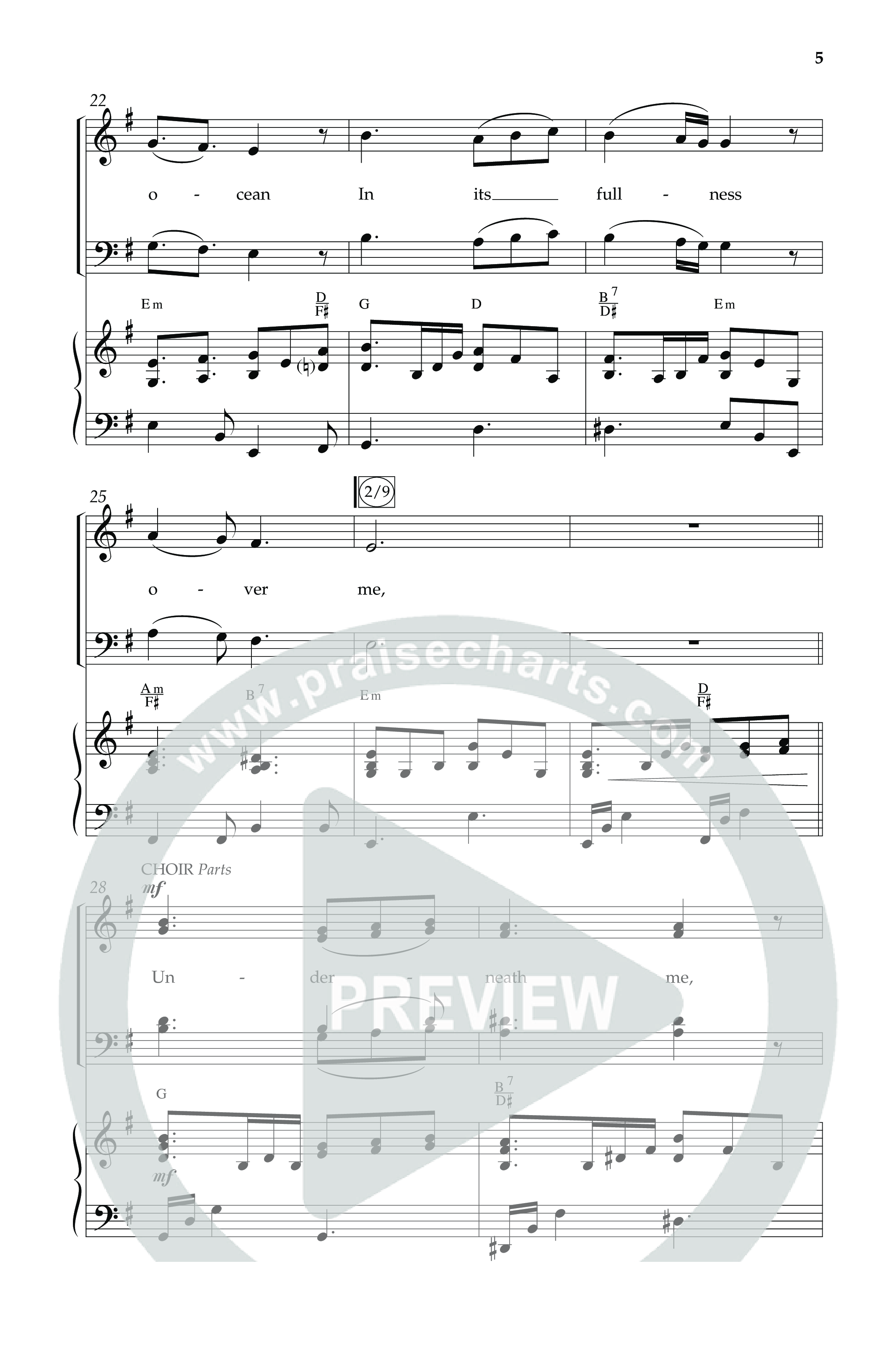 O The Deep Deep Love Of Jesus (Choral Anthem SATB) Anthem (SATB/Piano) (Lifeway Choral / Arr. Dave Williamson)