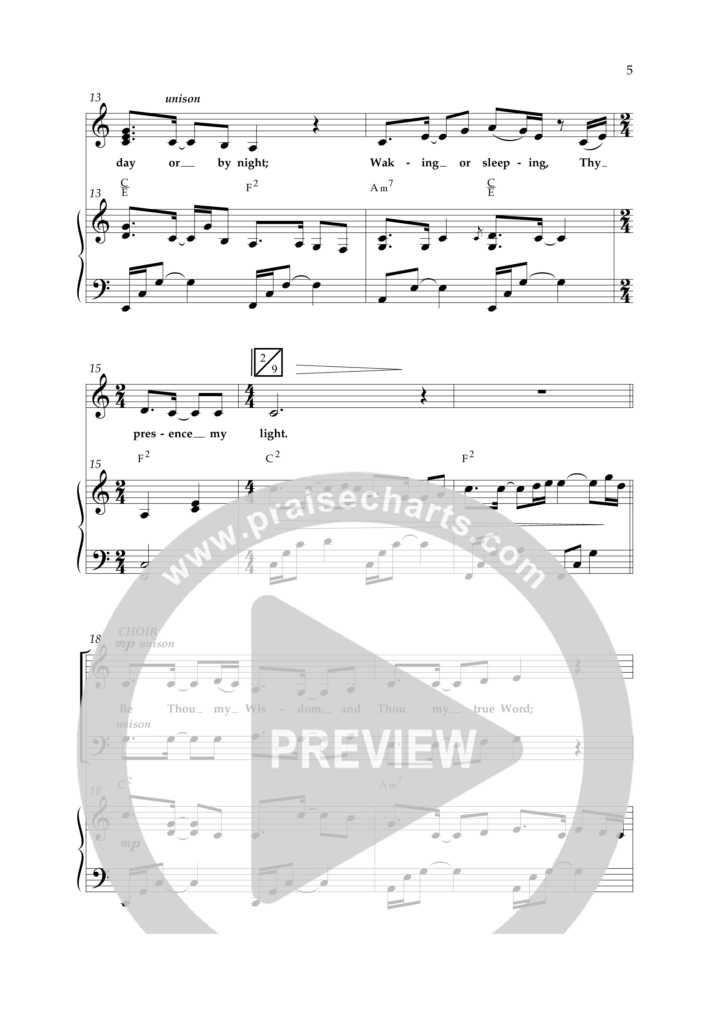 Open My Eyes (with Be Thou My Vision) (Choral Anthem SATB) Anthem (SATB/Piano) (Arr. Cliff Duren / Lifeway Choral)