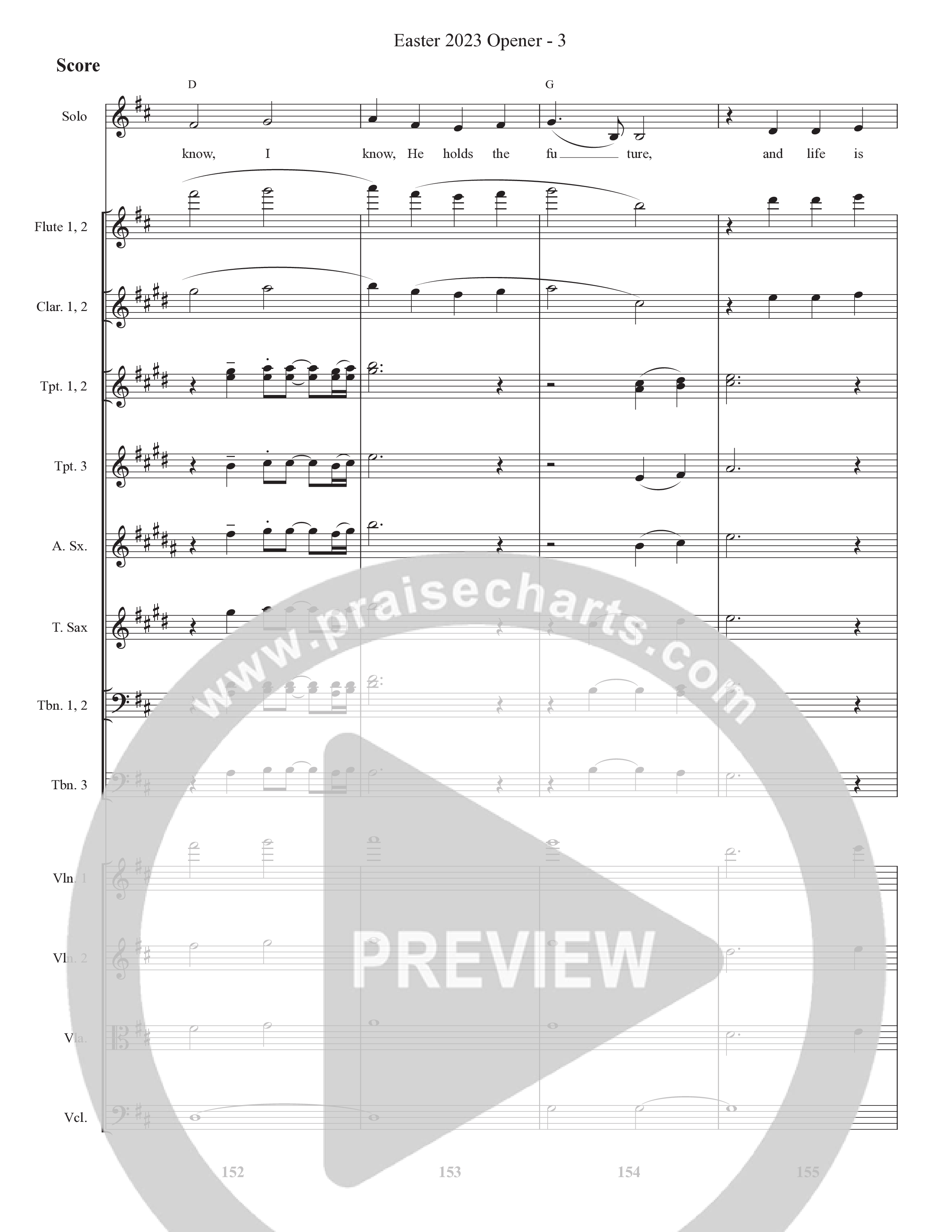 Because He Lives Conductor's Score (Bell Shoals Music / Arr. BJ Davis)
