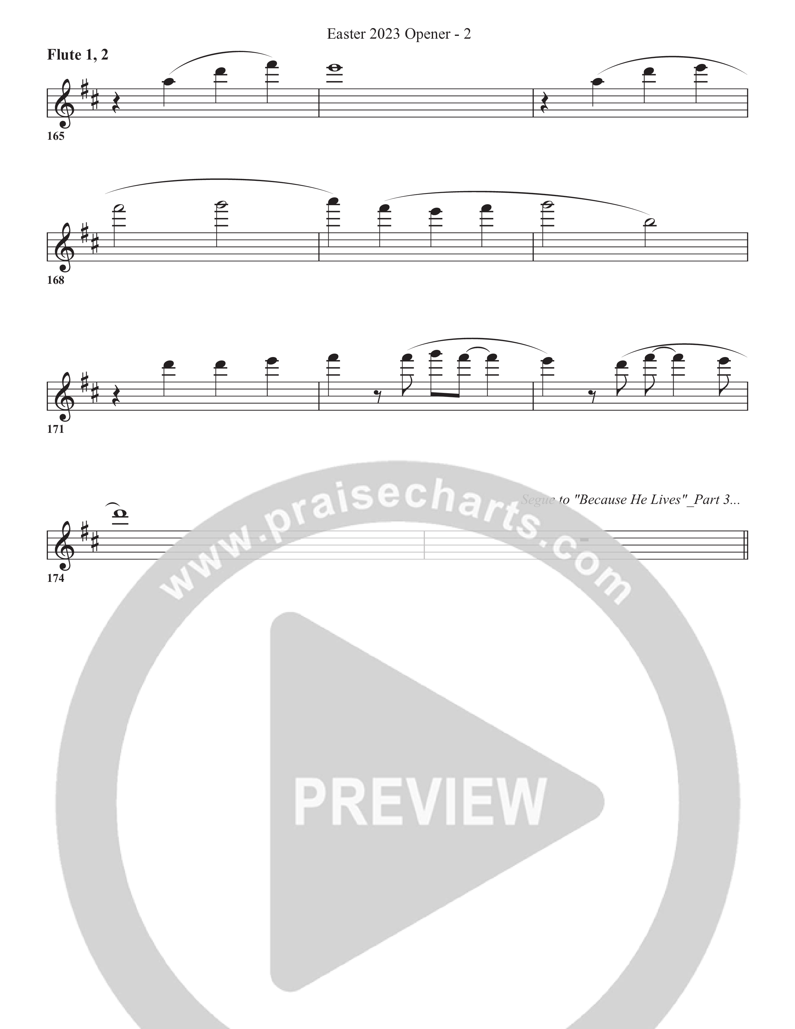 Because He Lives Flute 1/2 (Bell Shoals Music / Arr. BJ Davis)