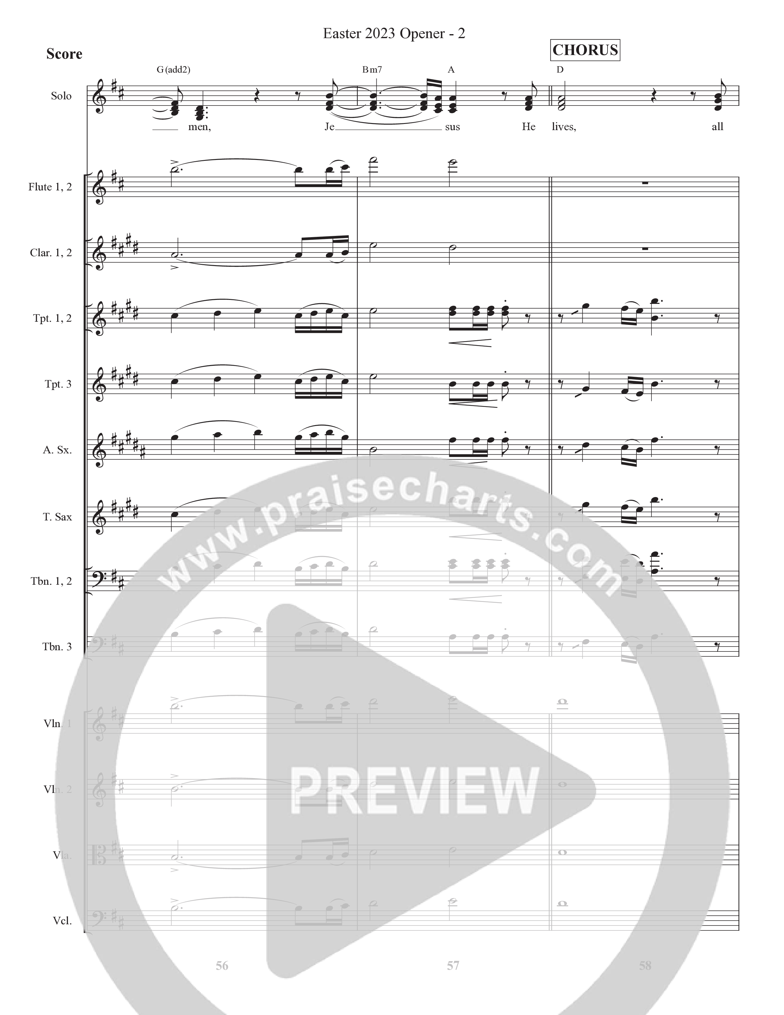 He Lives Conductor's Score (Bell Shoals Music / Arr. BJ Davis)