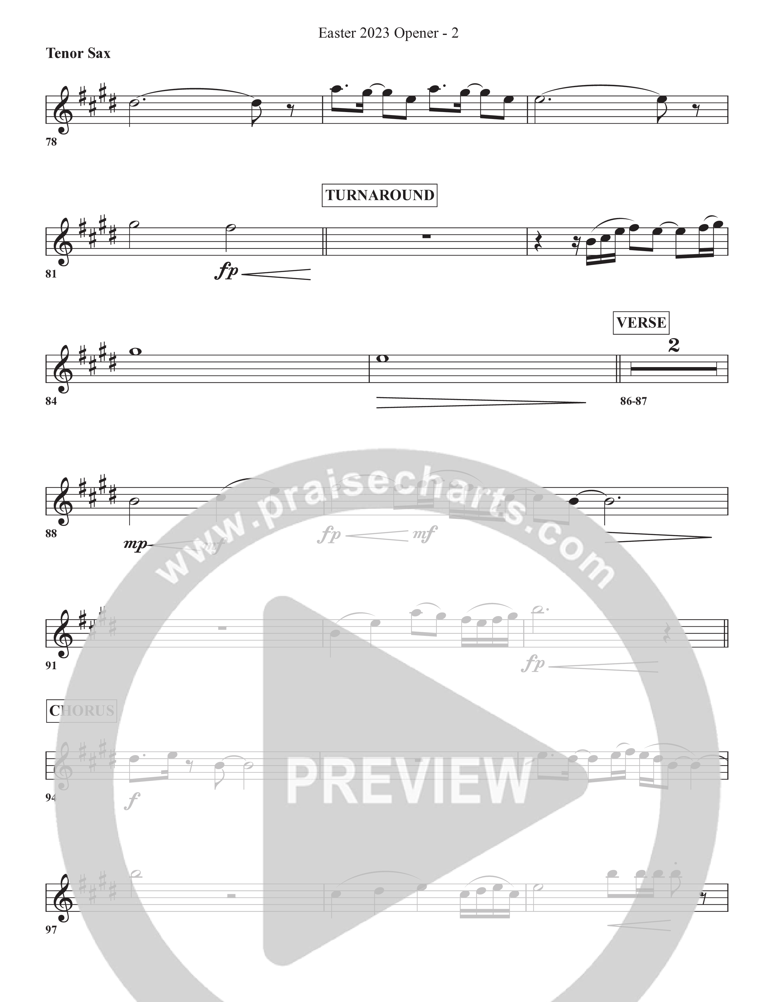 He Lives Tenor Sax 1/2 (Bell Shoals Music / Arr. BJ Davis)