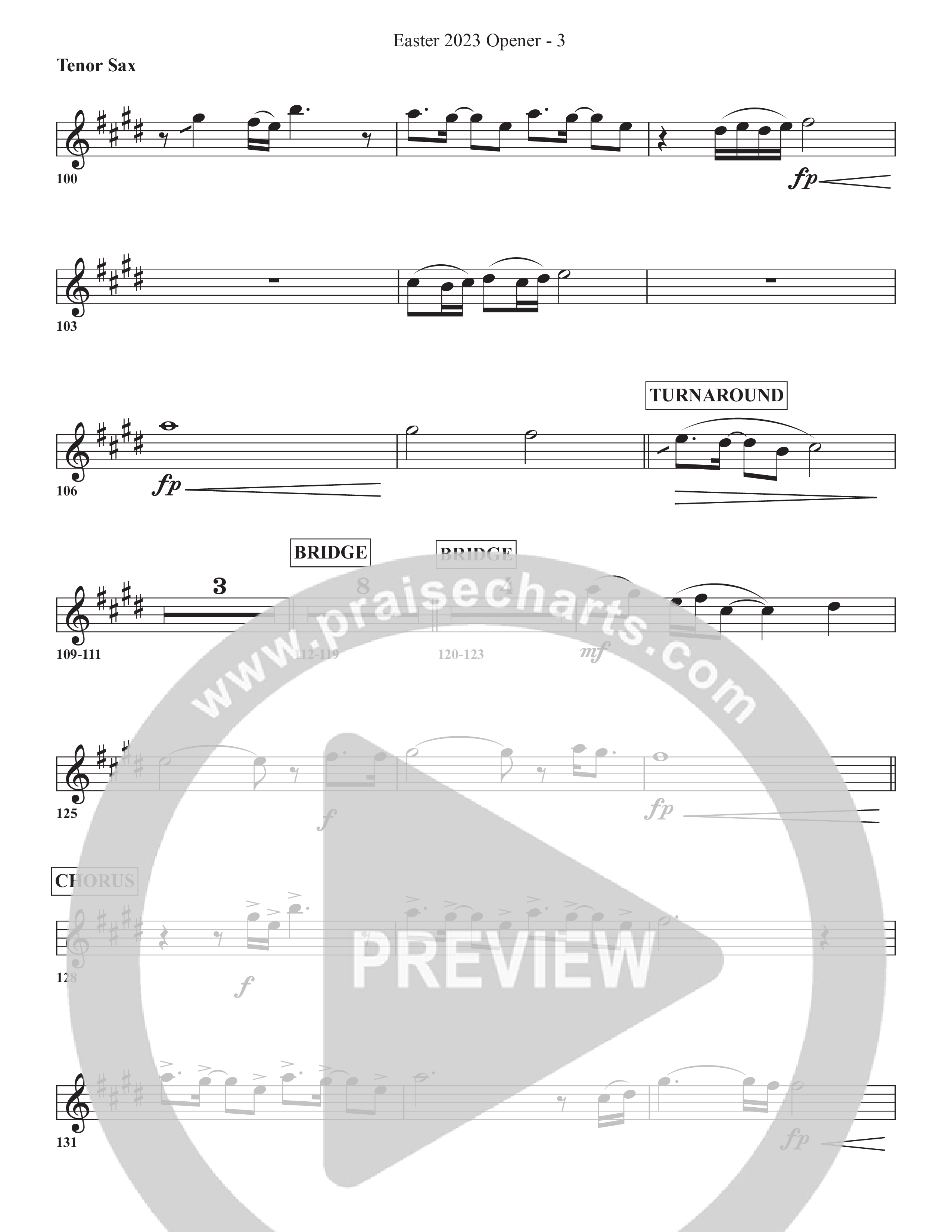 He Lives Tenor Sax 1/2 (Bell Shoals Music / Arr. BJ Davis)