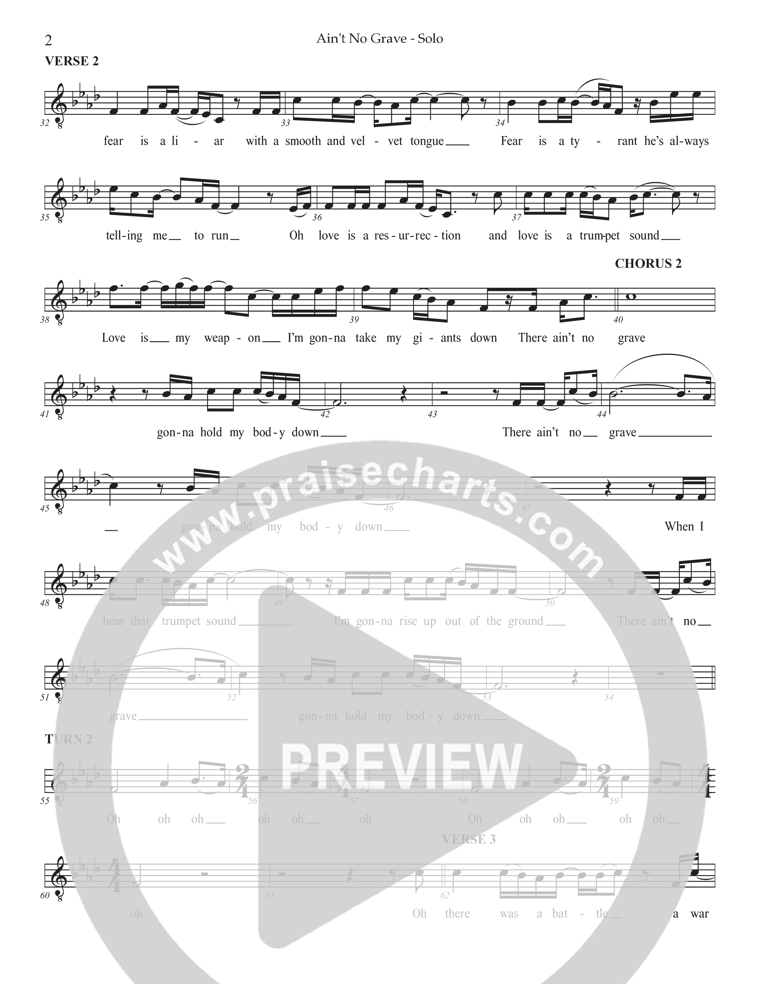 Ain't No Grave (Choral Anthem SATB) Vocal Solo (Prestonwood Choir / Prestonwood Worship / Arr. Jonathan Walker)