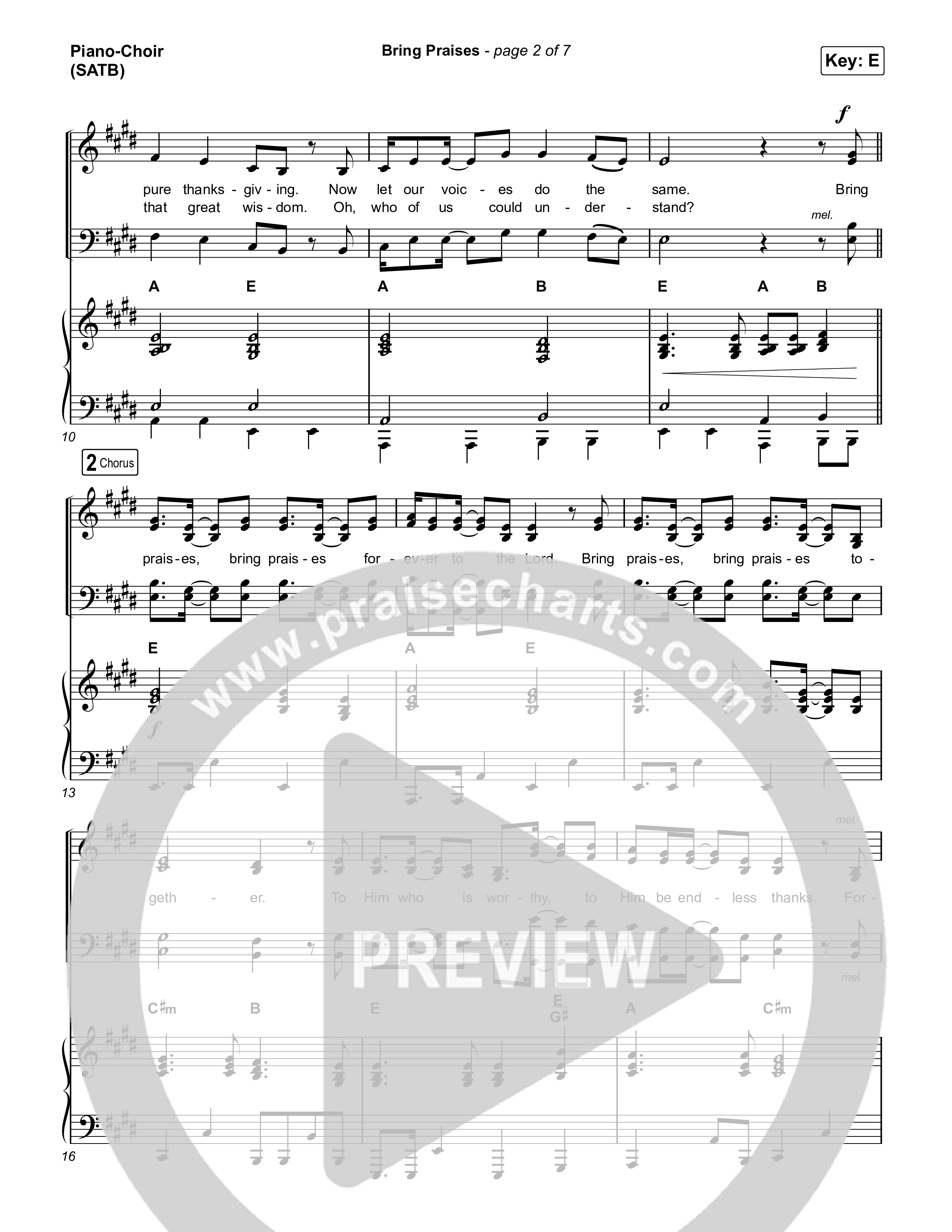 Bring Praises Piano/Vocal Pack (Matt Boswell / Matt Papa)