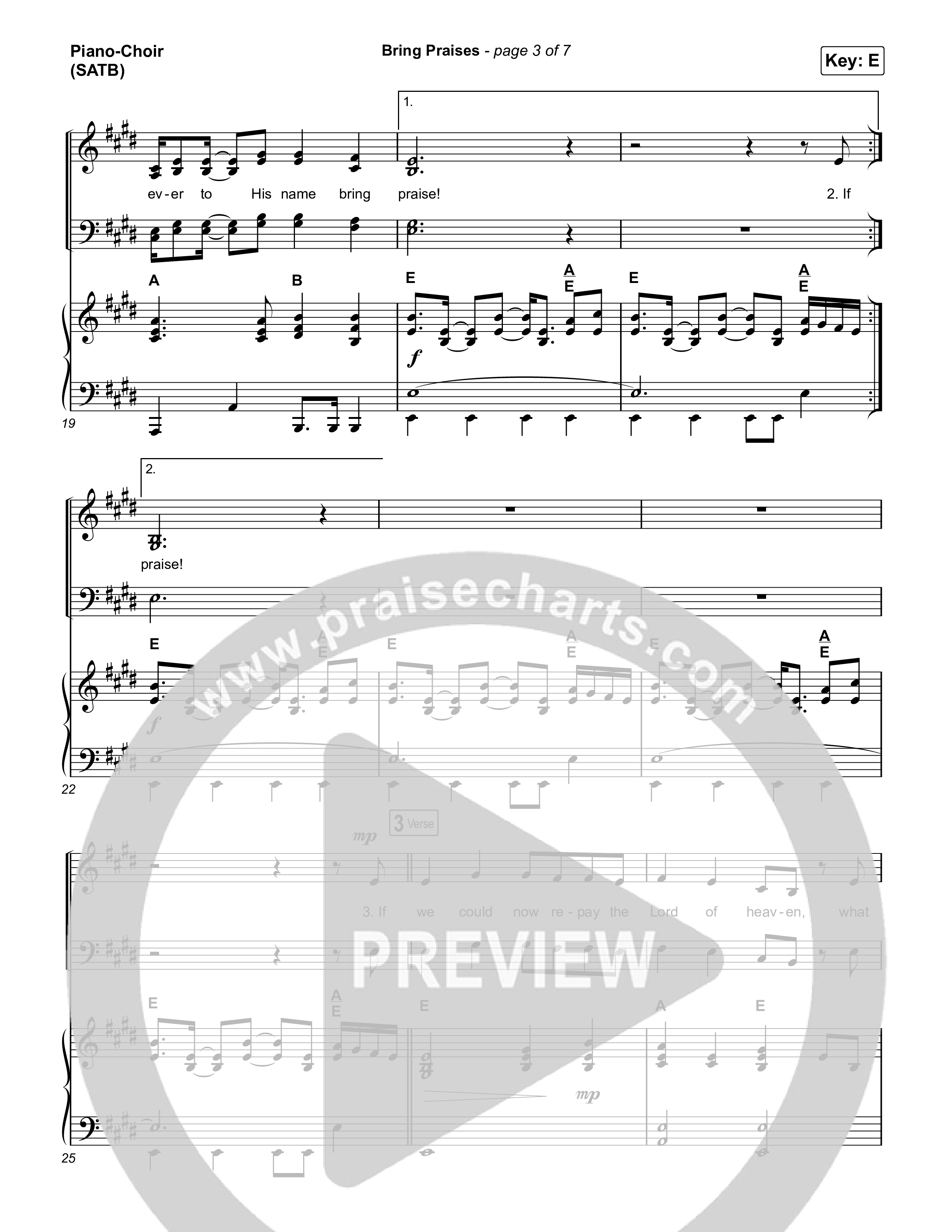 Bring Praises Piano/Vocal Pack (Matt Boswell / Matt Papa)