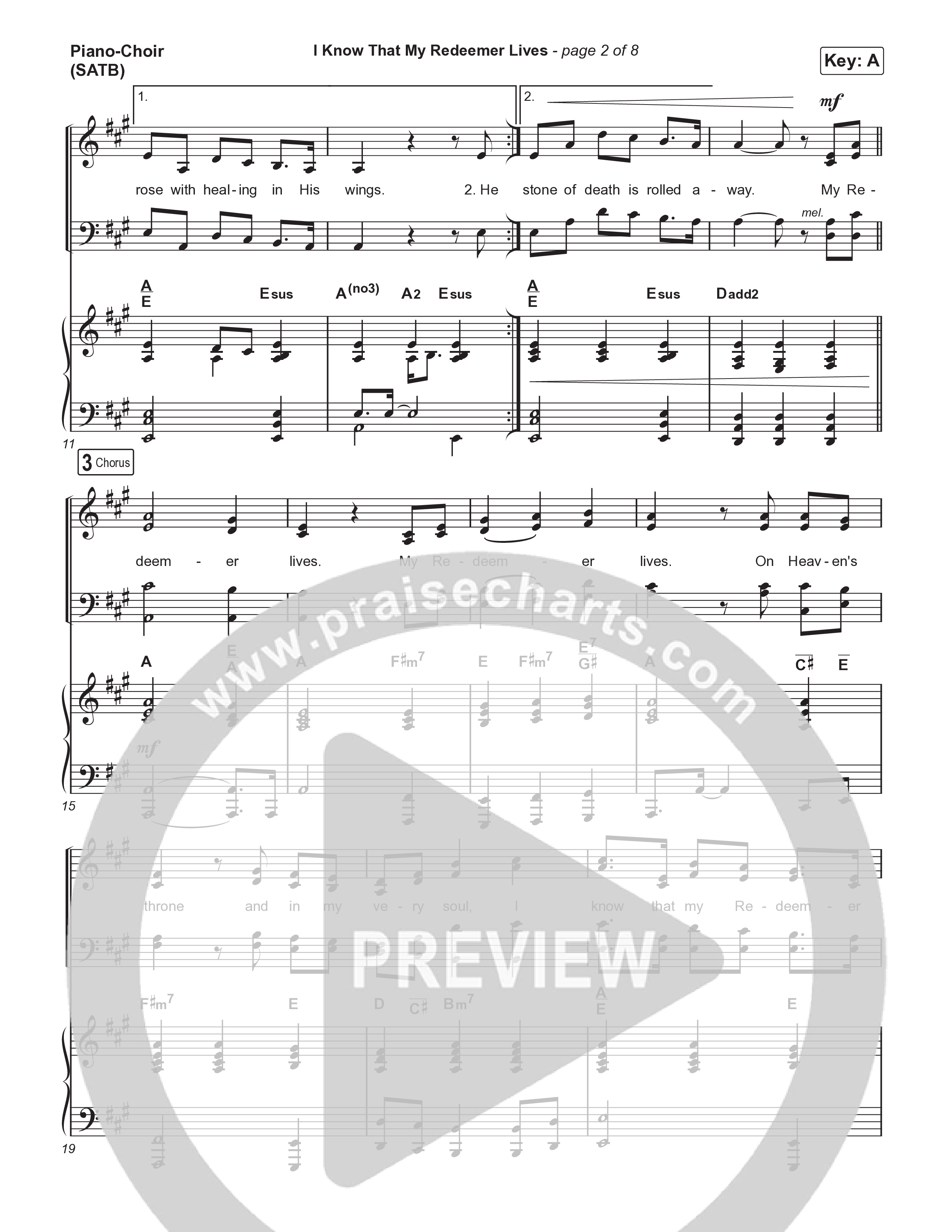 I Know That My Redeemer Lives Piano/Vocal Pack (Matt Boswell / Matt Papa)