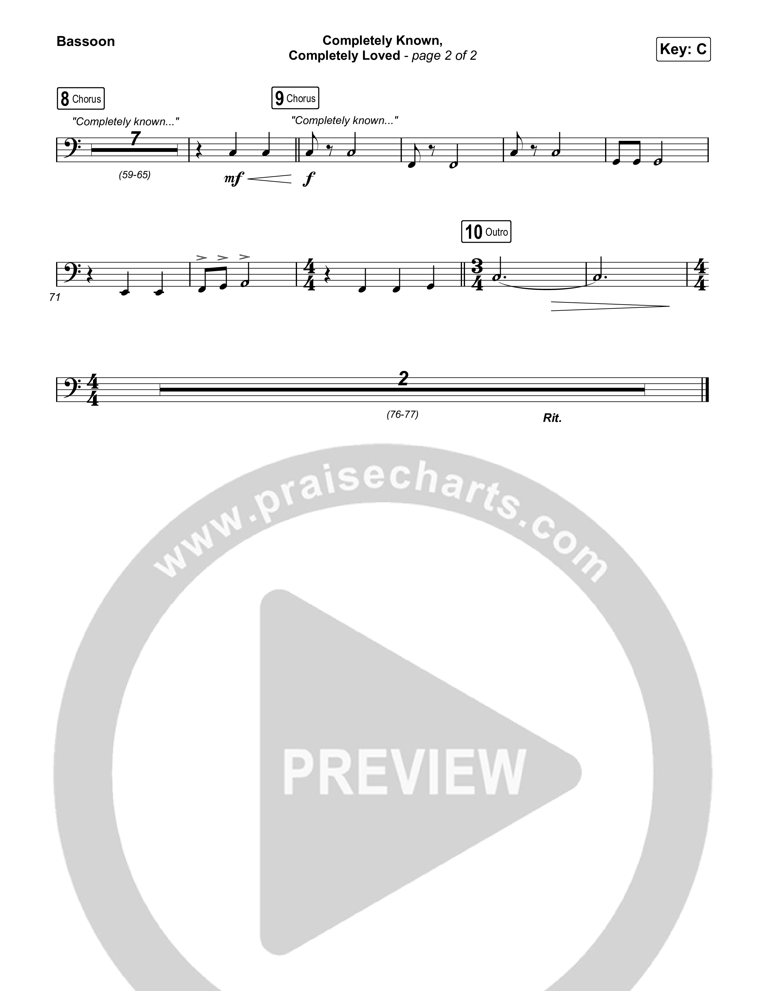 Completely Known Completely Loved Bassoon (Matt Boswell / Matt Papa)