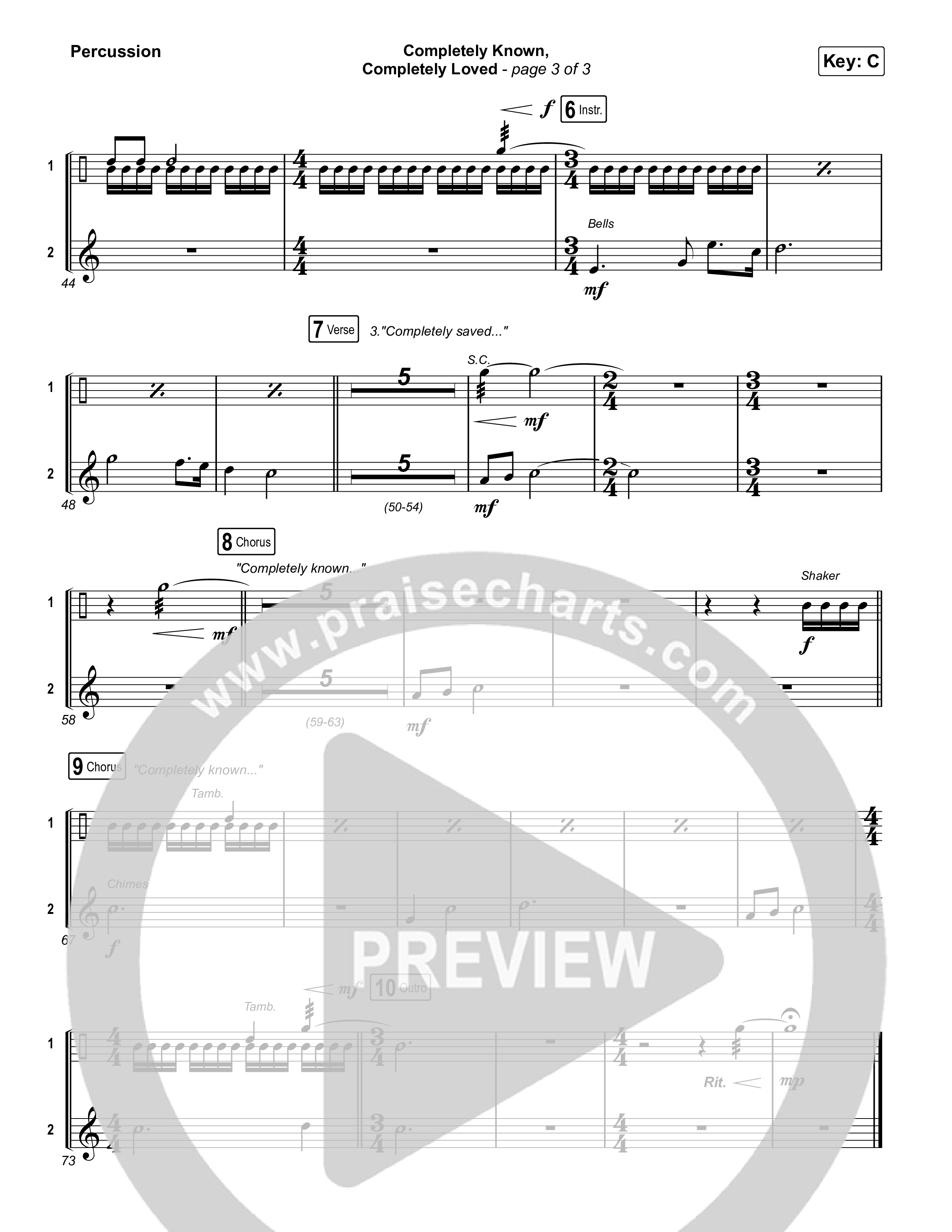 Completely Known Completely Loved Percussion (Matt Boswell / Matt Papa)