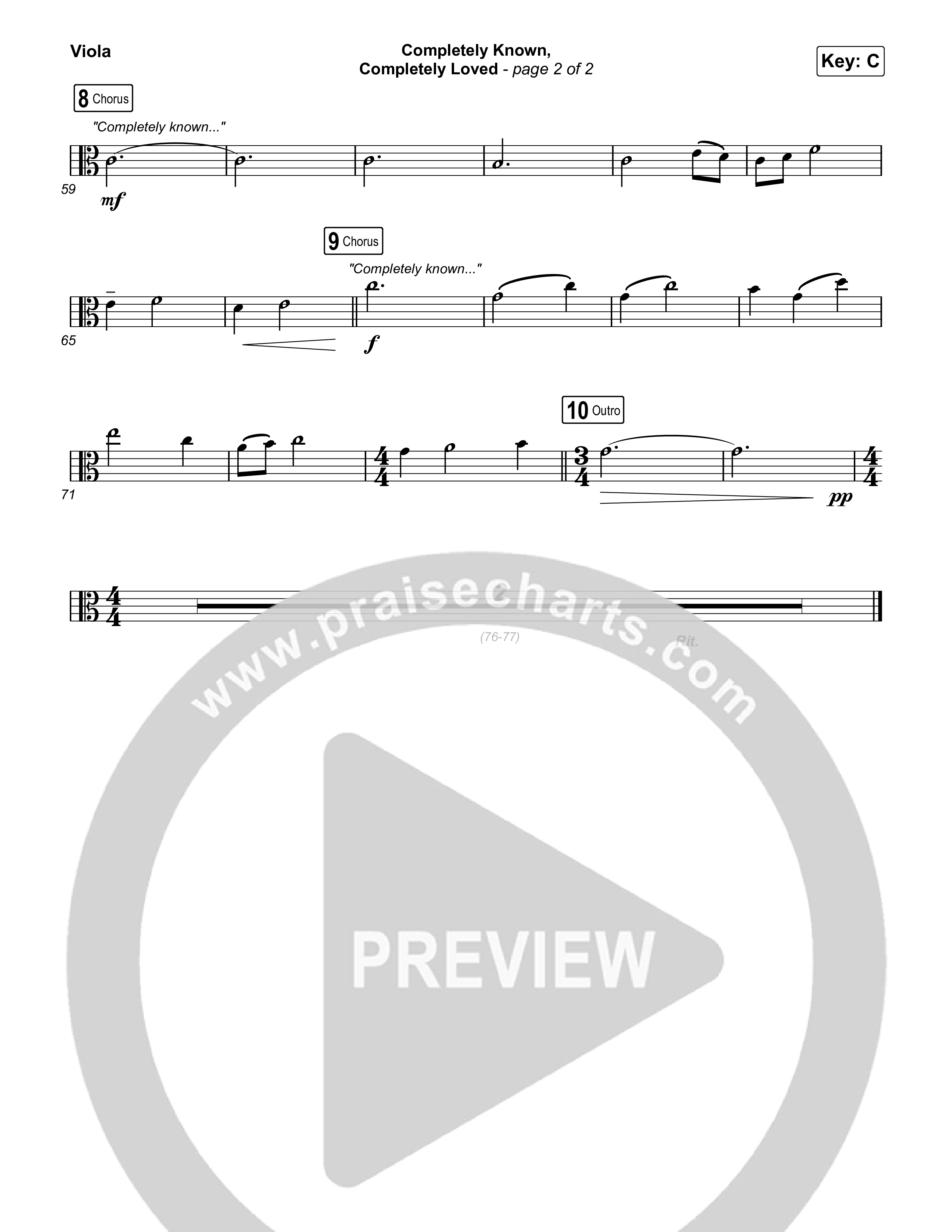 Completely Known Completely Loved Viola (Matt Boswell / Matt Papa)