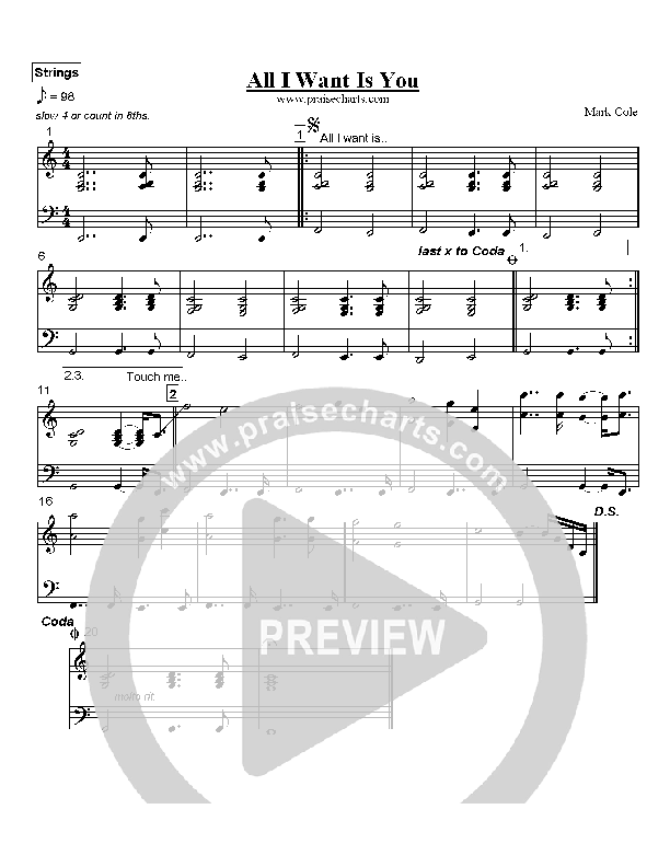 All I Want Is You Strings (Mark Cole)