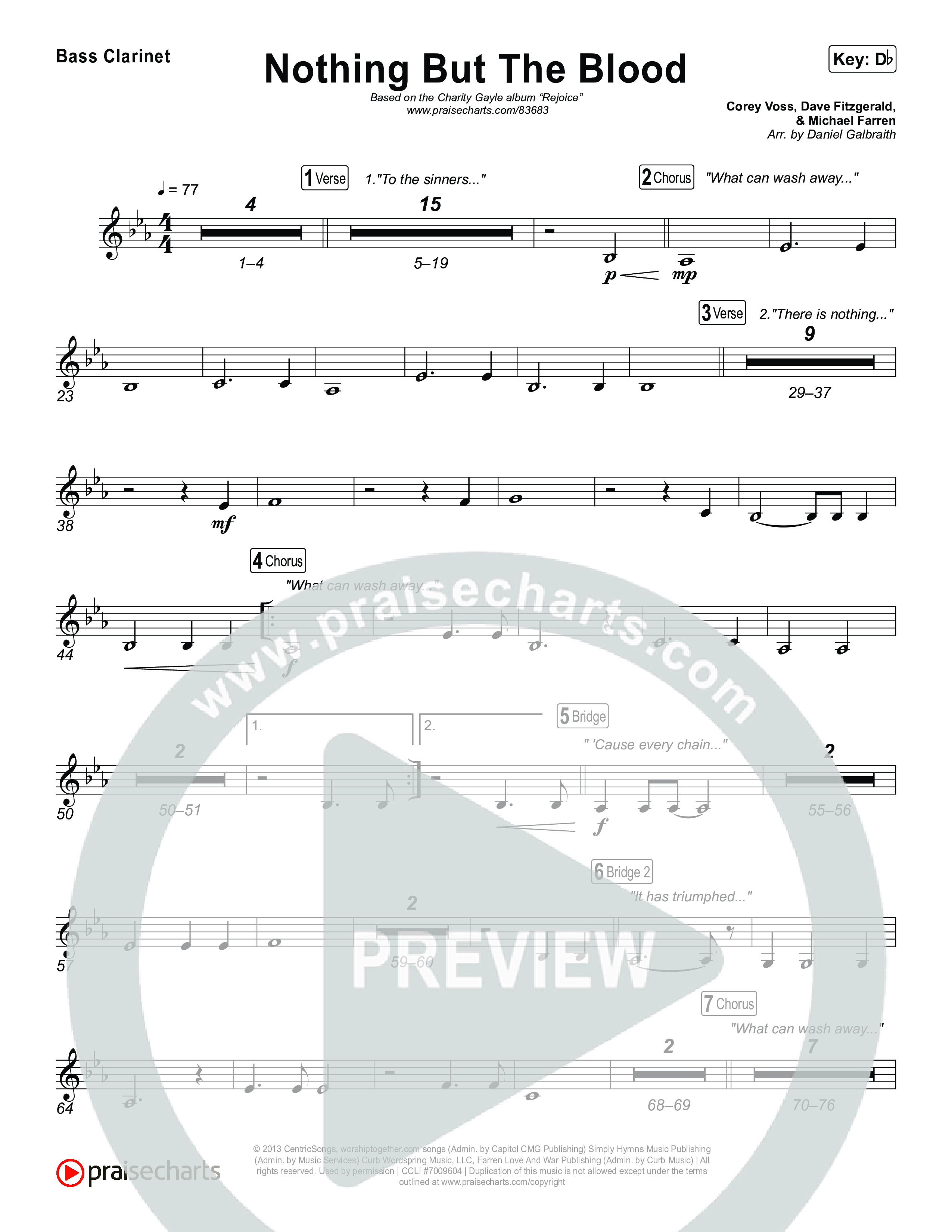 Nothing But The Blood Bass Clarinet (Charity Gayle)