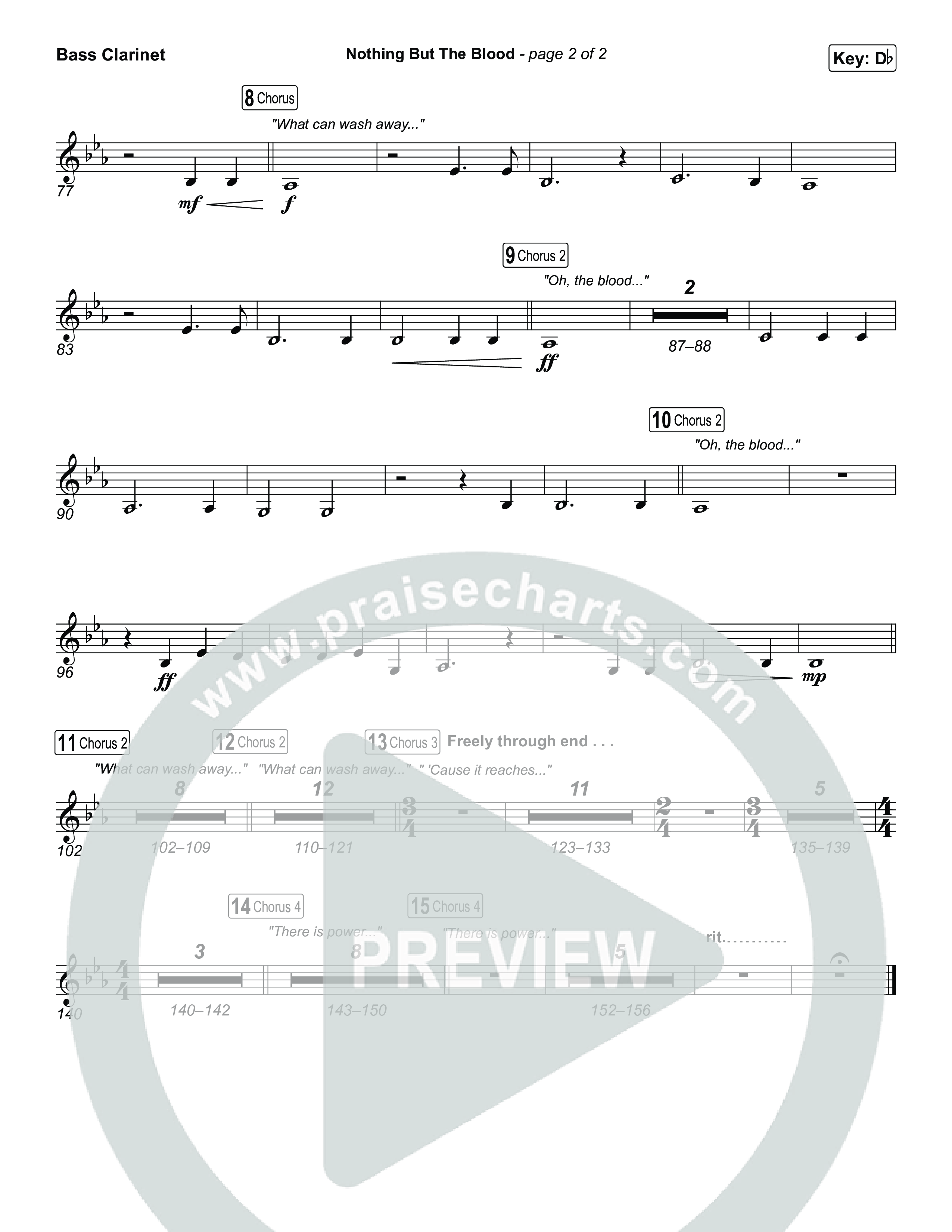 Nothing But The Blood Bass Clarinet (Charity Gayle)