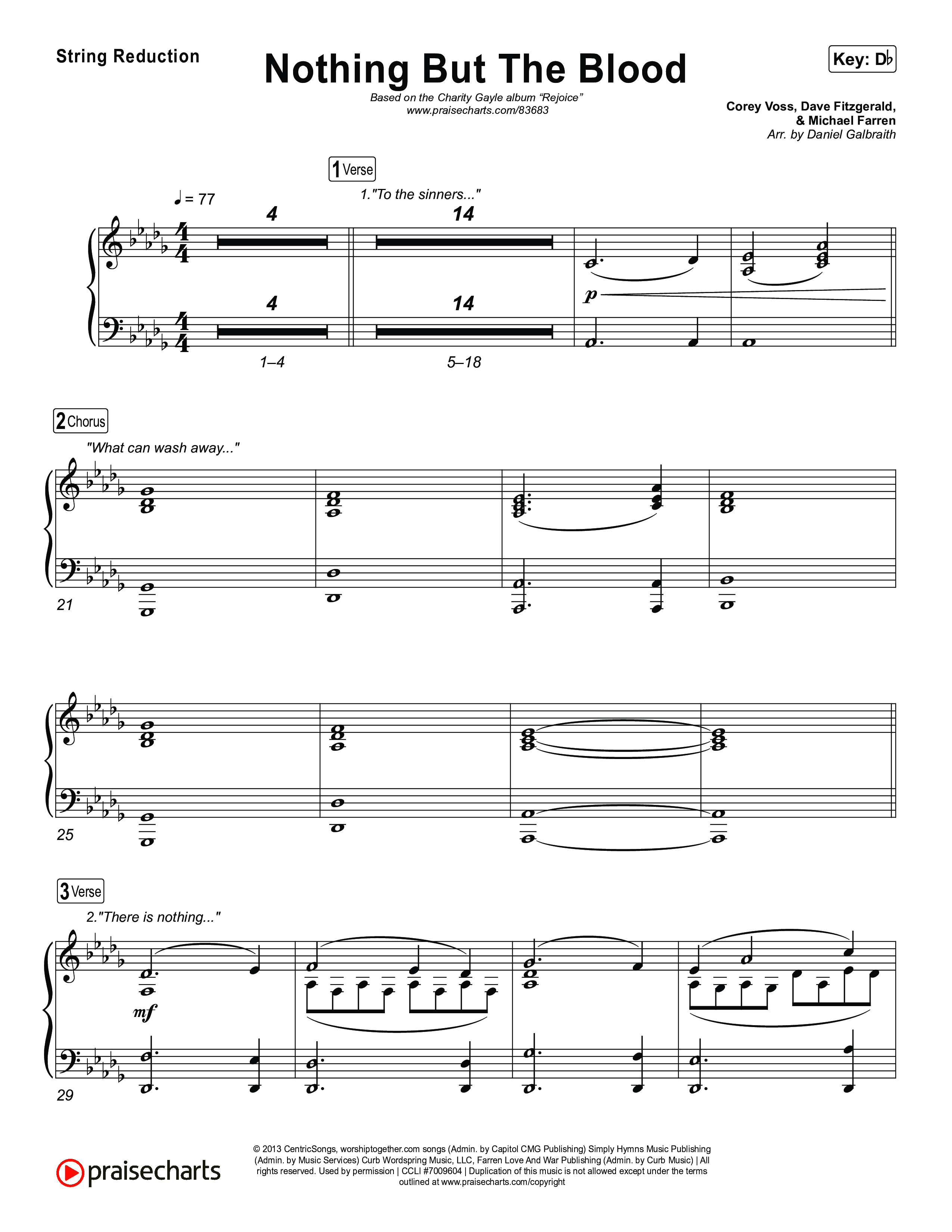 Nothing But The Blood String Reduction (Charity Gayle)