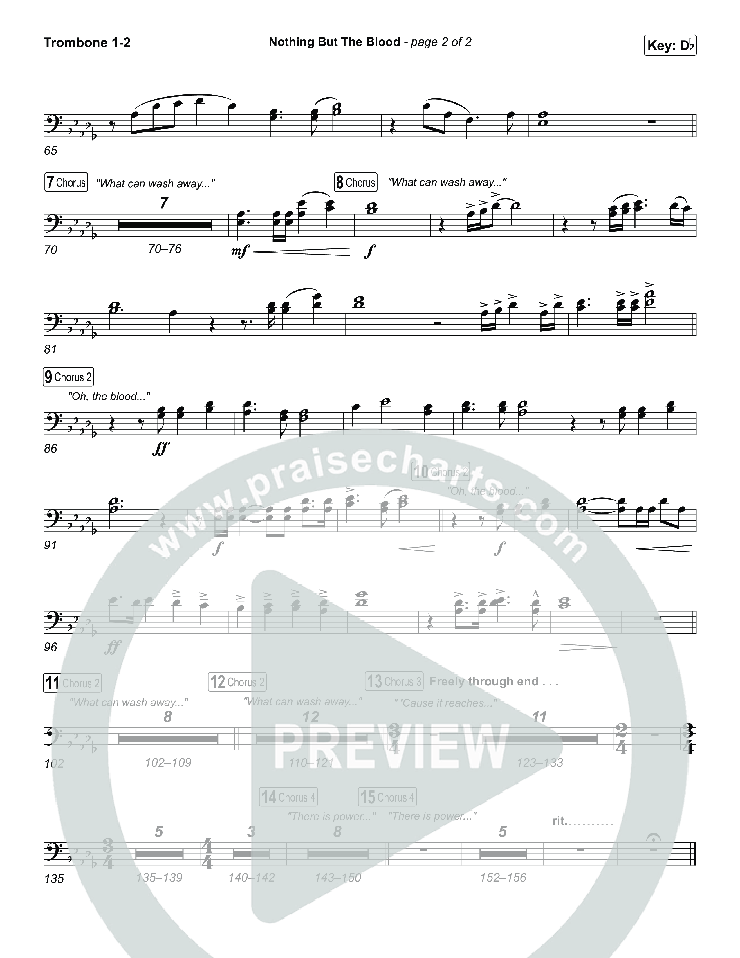 Nothing But The Blood Trombone 1/2 (Charity Gayle)