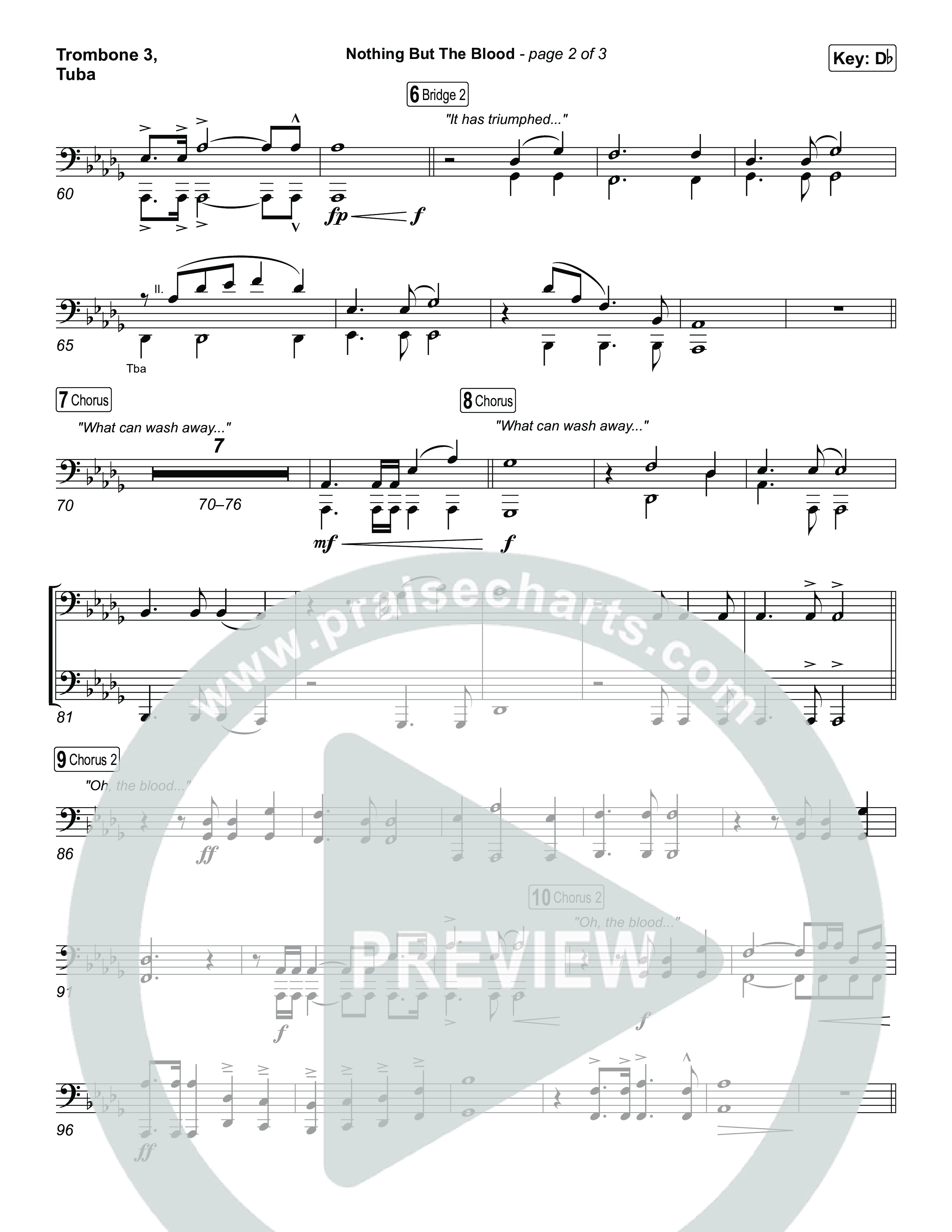 Nothing But The Blood Trombone 3/Tuba (Charity Gayle)