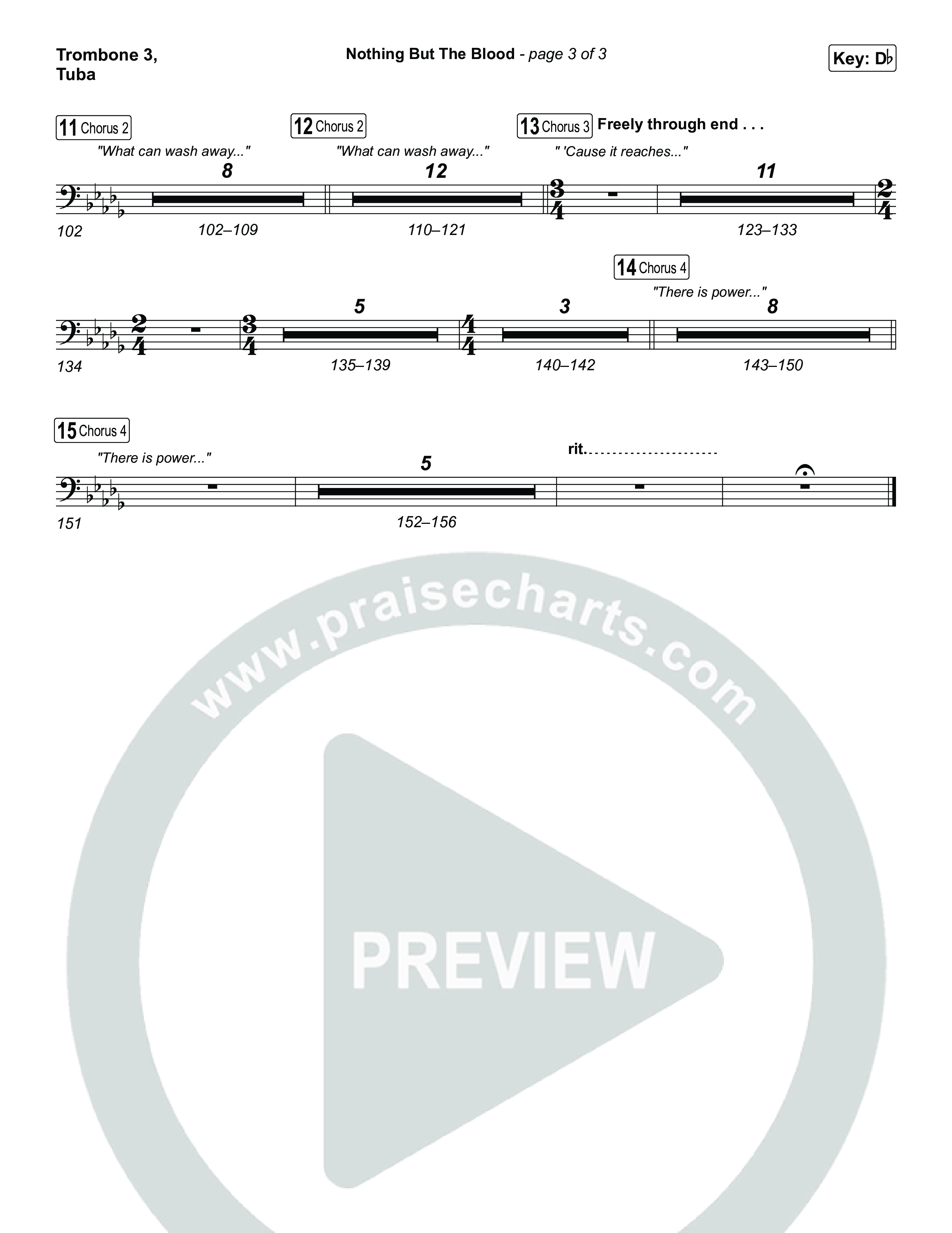 Nothing But The Blood Trombone 3/Tuba (Charity Gayle)