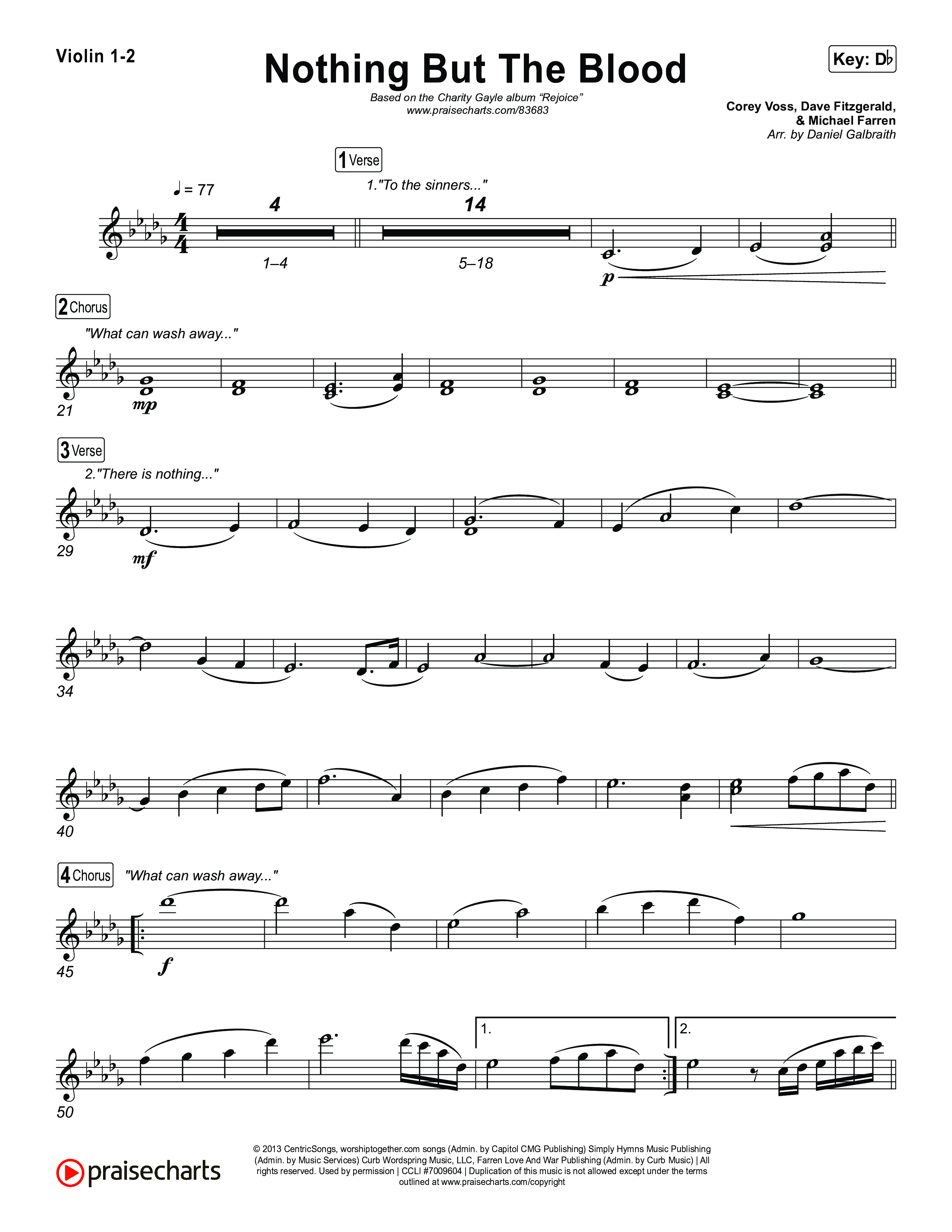 Nothing But The Blood Violin 1/2 (Charity Gayle)