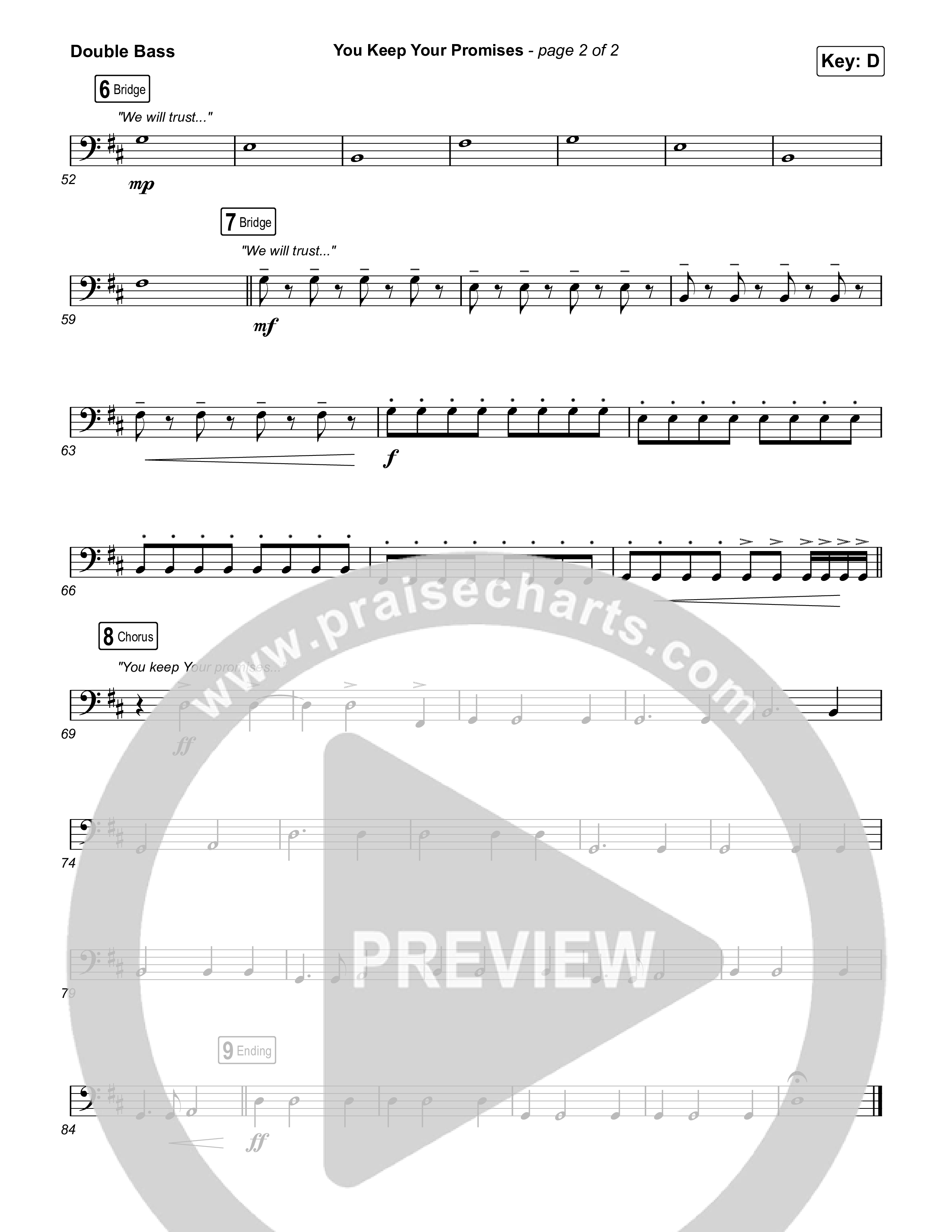 You Keep Your Promises String Bass (Charity Gayle)