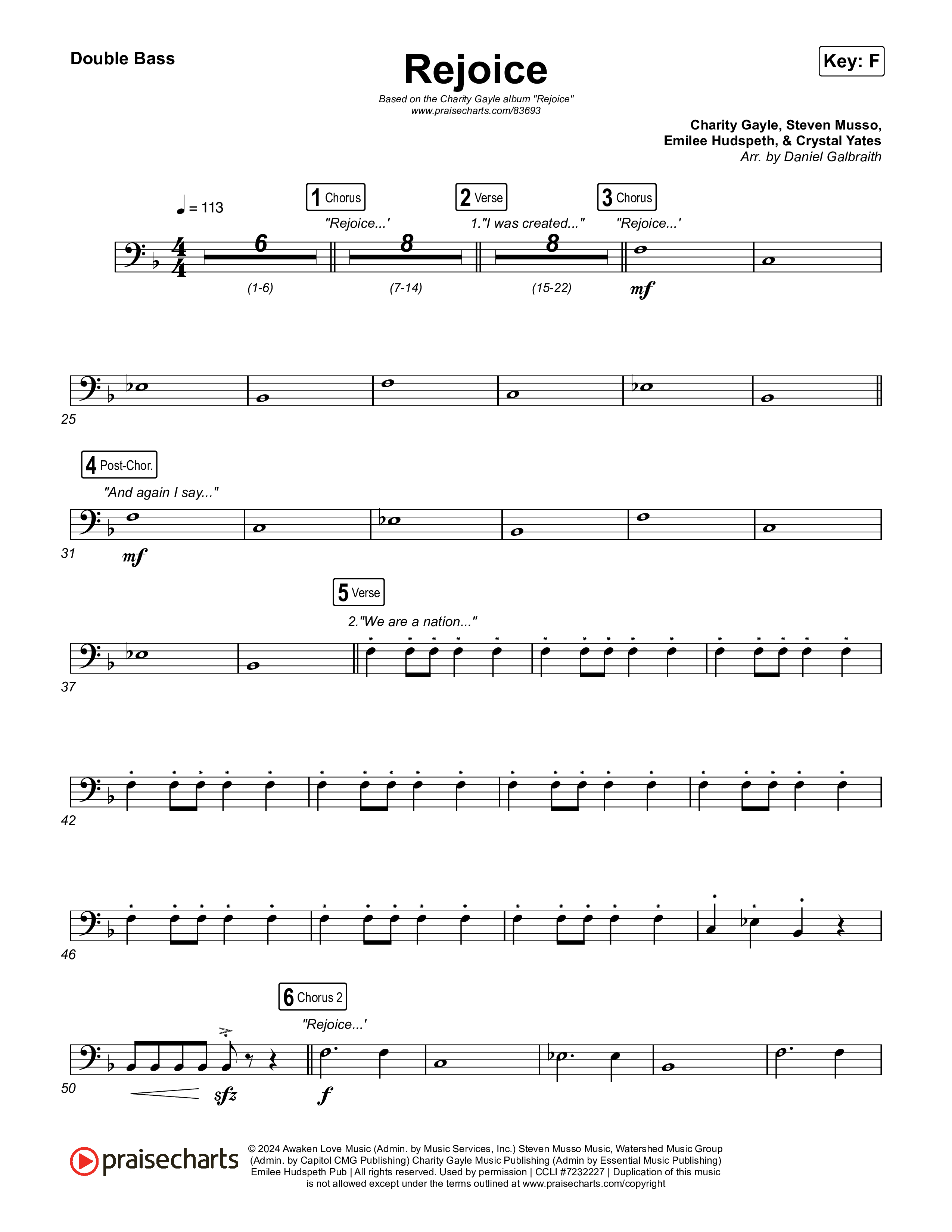 Rejoice String Bass (Charity Gayle)