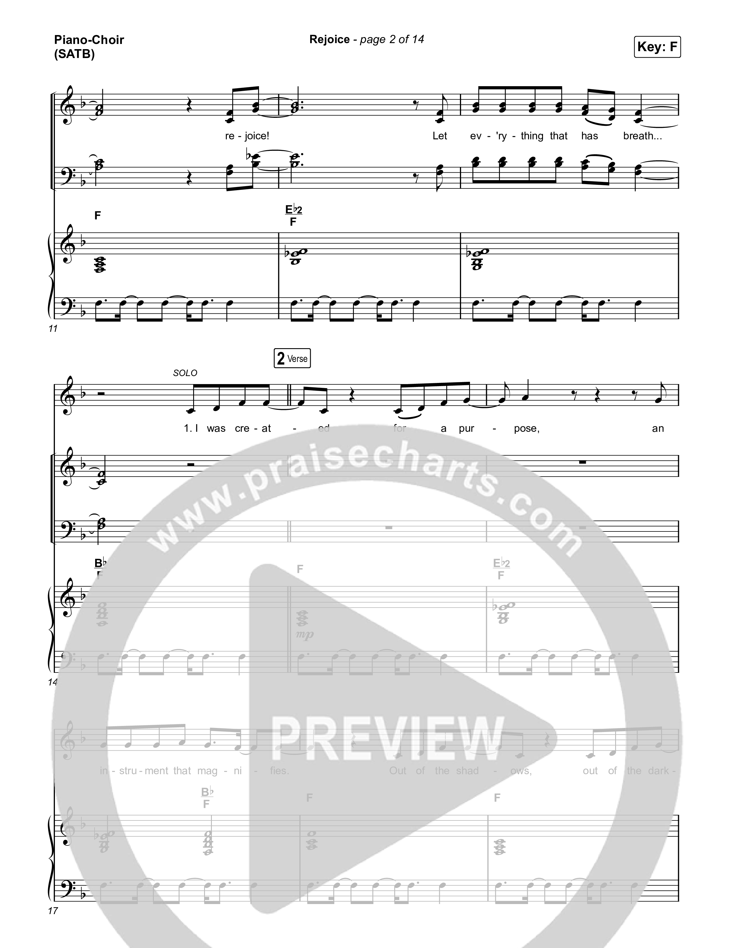 Rejoice Piano/Vocal (SATB) (Charity Gayle)