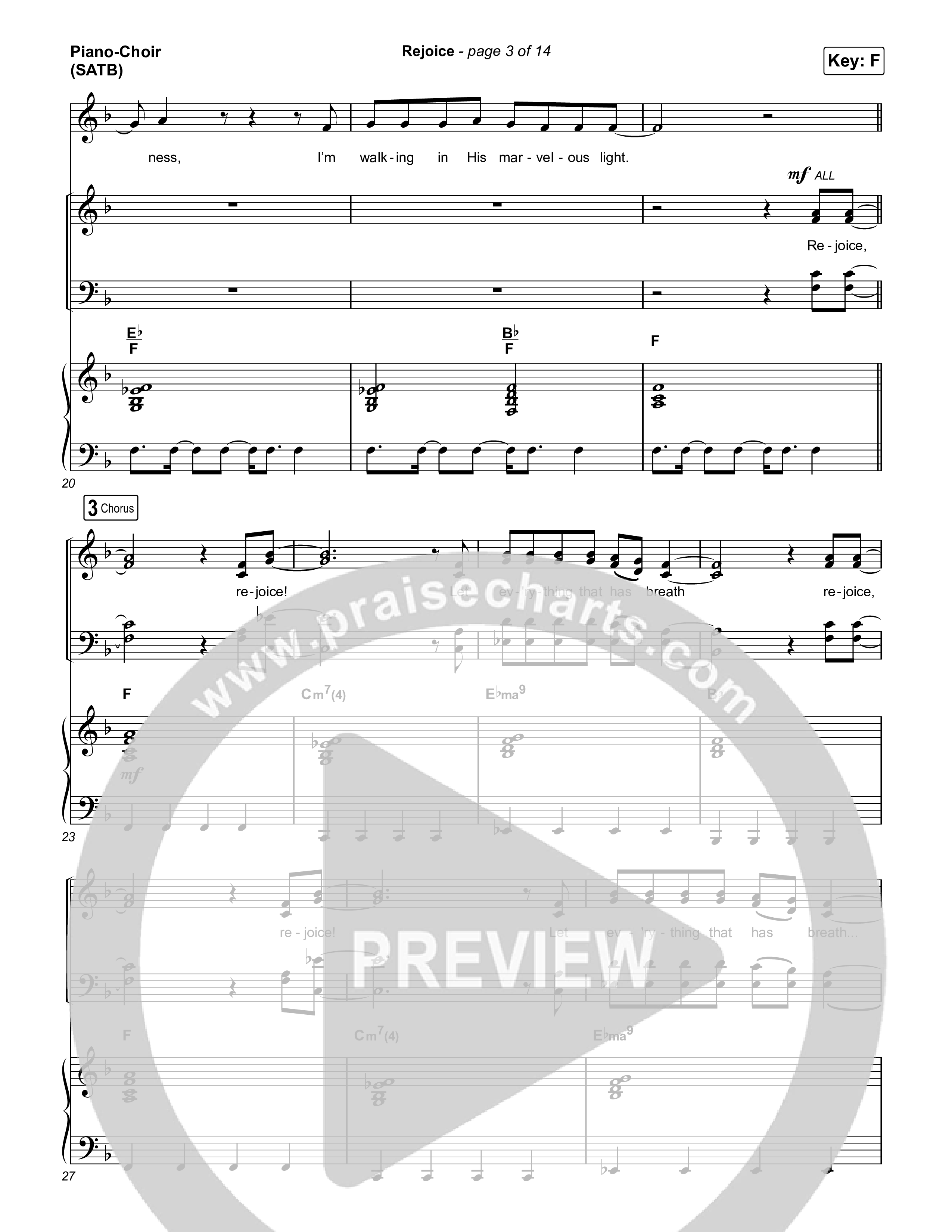 Rejoice Piano/Vocal (SATB) (Charity Gayle)