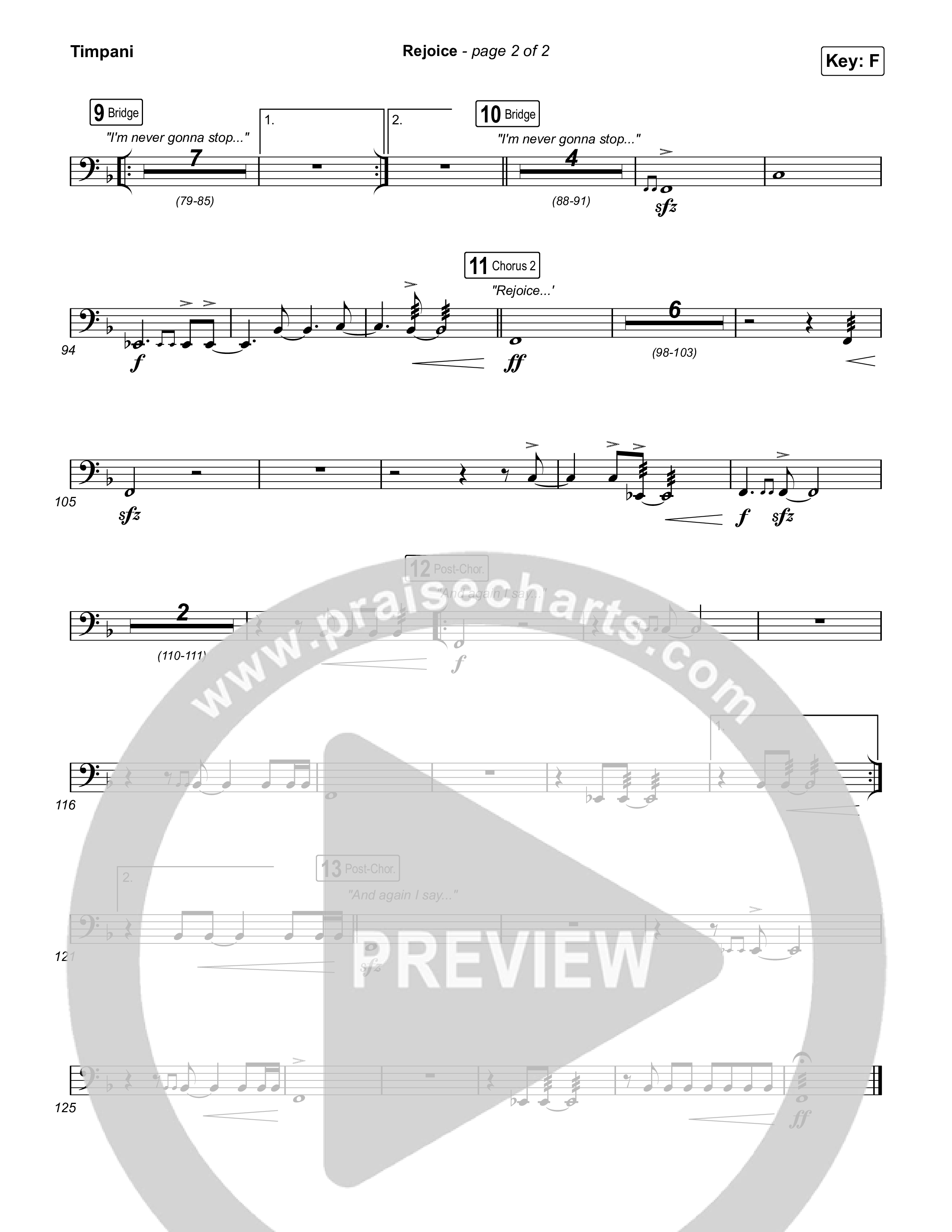 Rejoice Timpani (Charity Gayle)