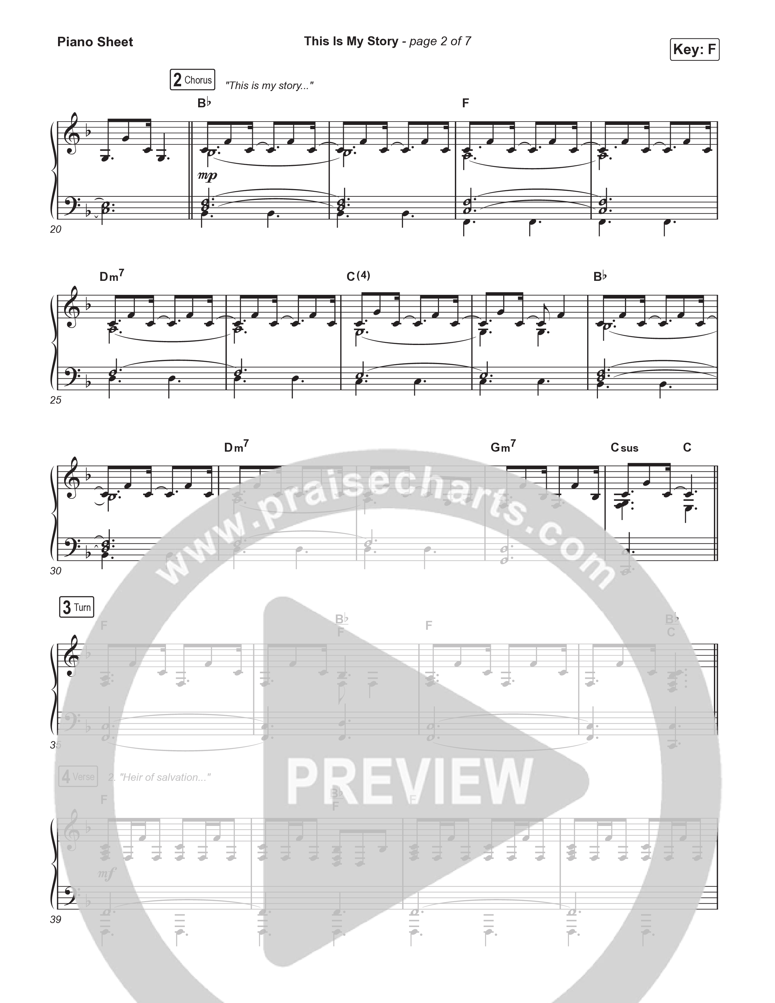 This Is My Story Piano Sheet (Charity Gayle)