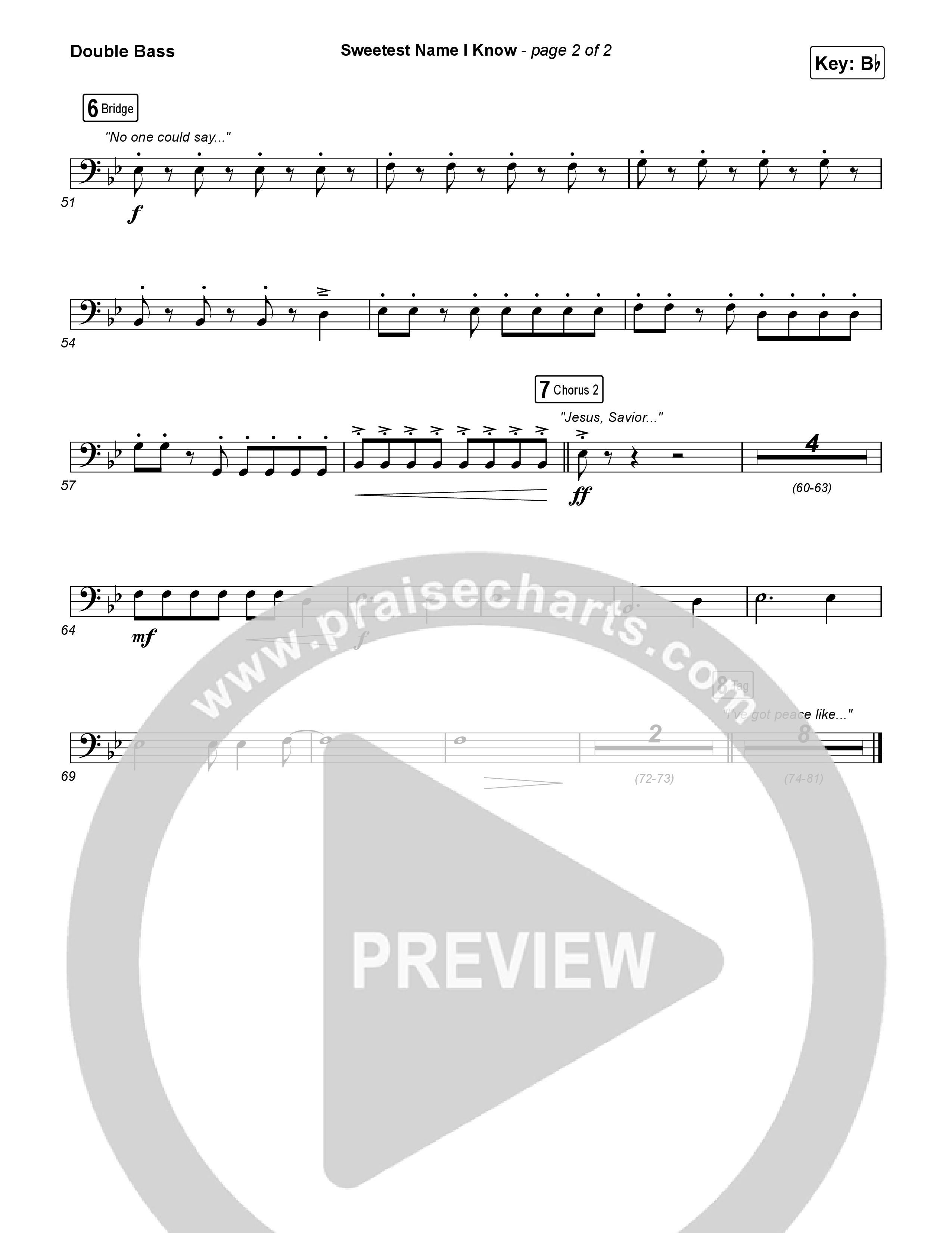 Sweetest Name I Know String Bass (Charity Gayle)