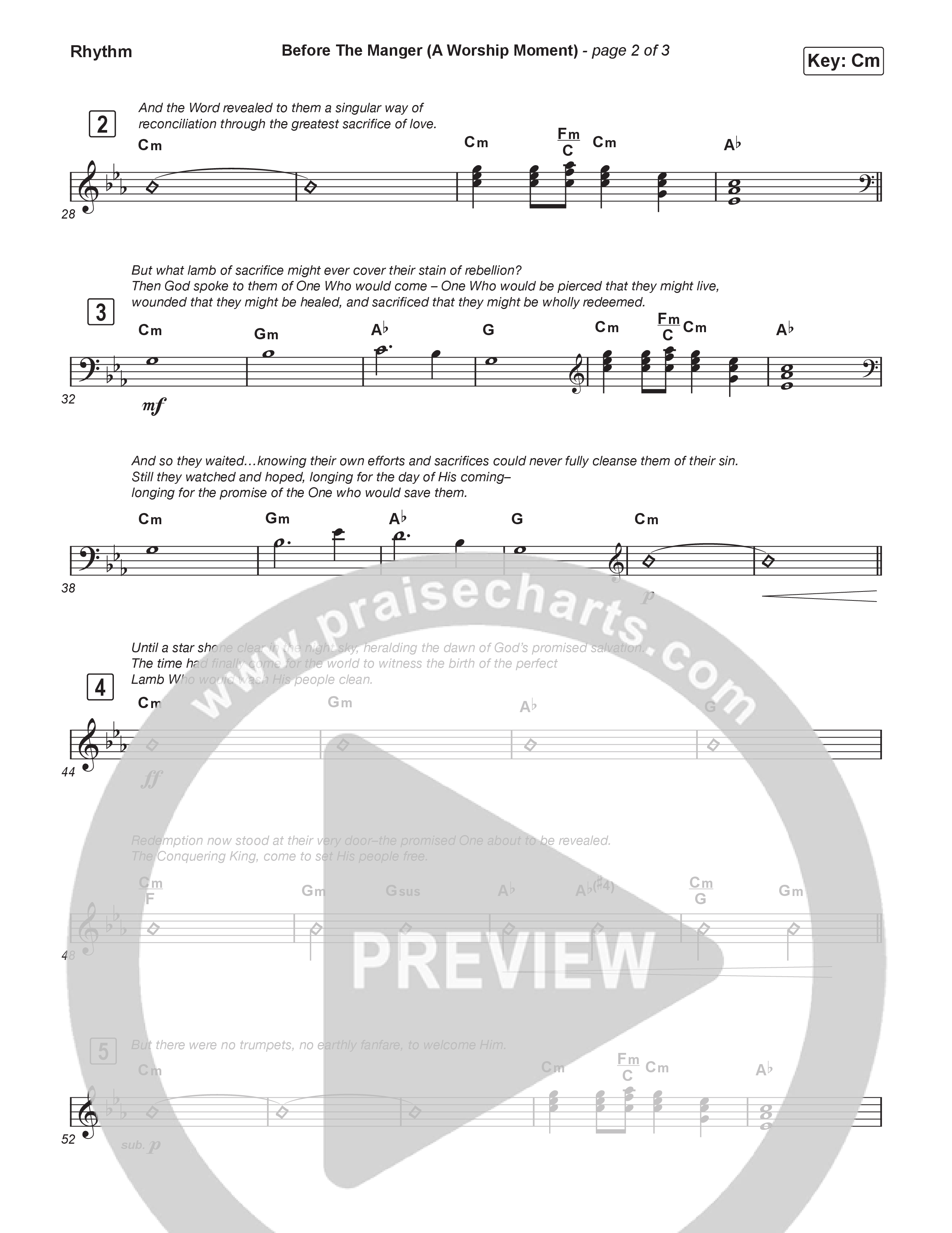 Before The Manger (A Worship Moment) (Choral/SATB) Rhythm Pack (Emily Sill / Arr. Mason Brown)