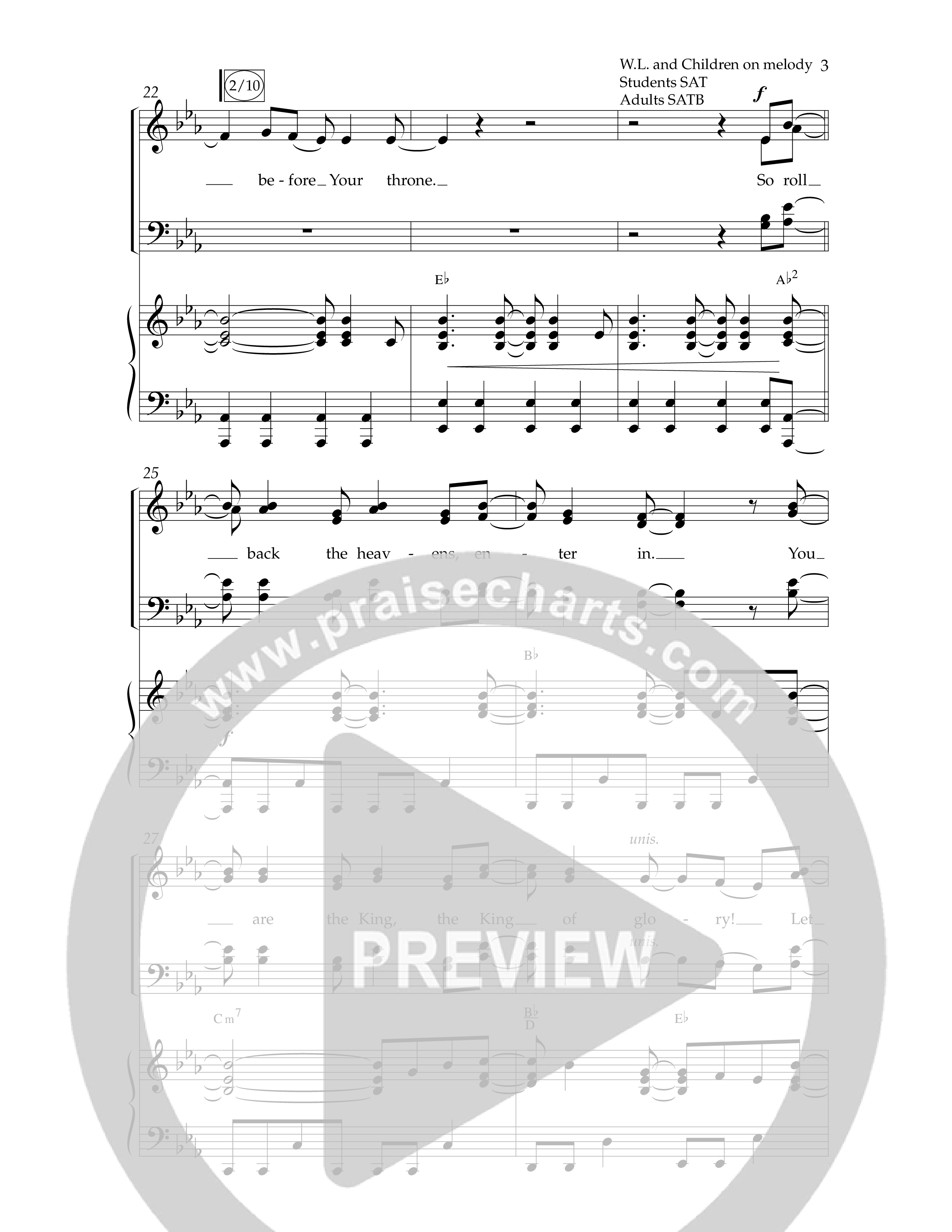 King of Glory (Choral Anthem SATB) Anthem (SATB/Piano) (Lifeway Choral / Arr. John Bolin / Arr. Don Koch / Orch. Eric Belvin)