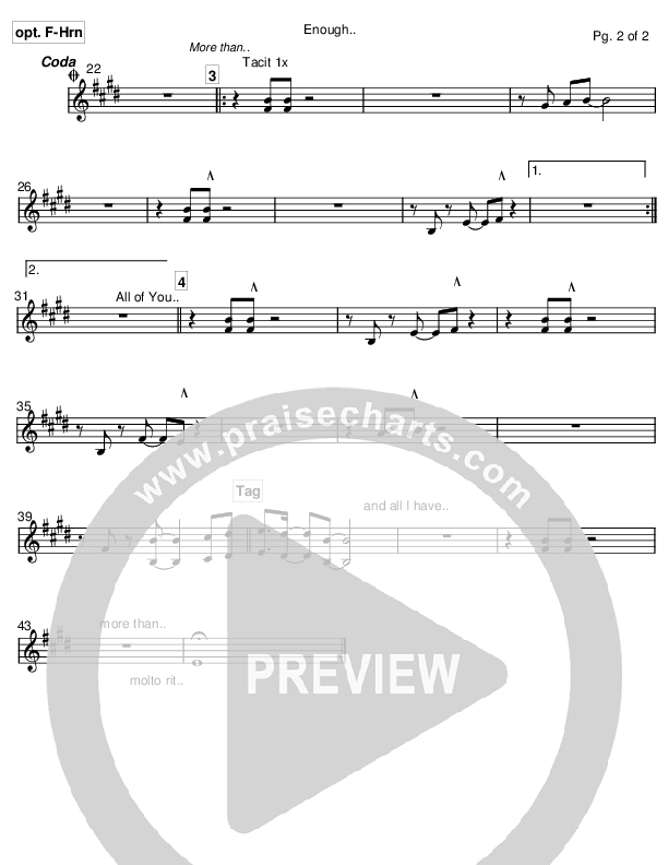 Enough French Horn (Chris Tomlin)