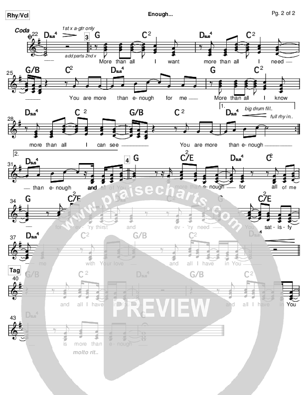 Enough Rhythm/Vocal (Chris Tomlin)