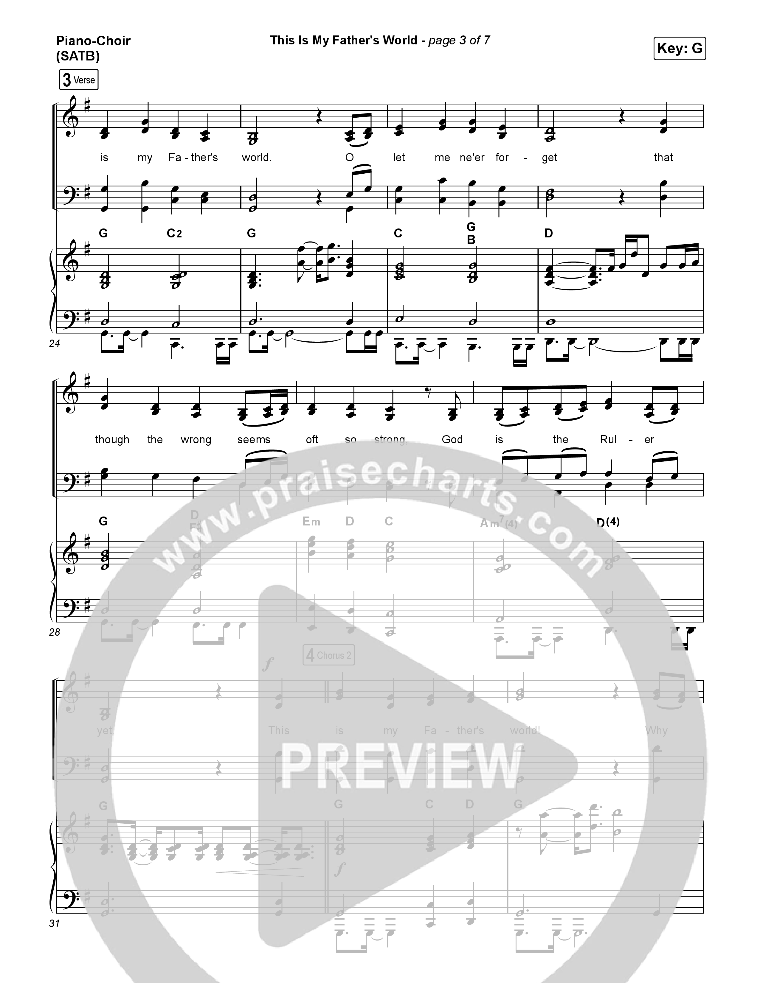 This Is My Father’s World Piano/Vocal (SATB) (The Worship Initiative)