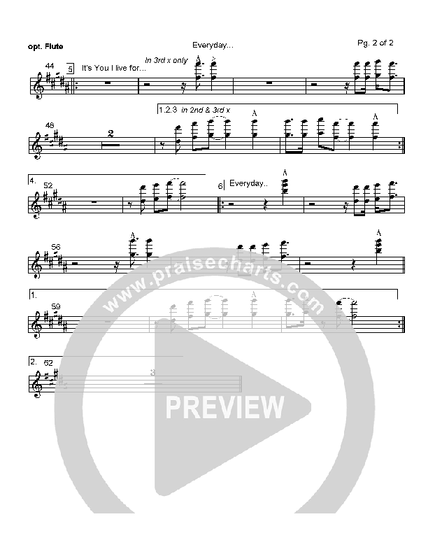 Everyday Flute (Hillsong Worship)