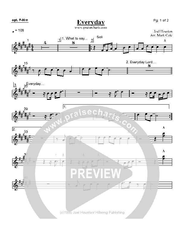 Everyday French Horn (Hillsong Worship)