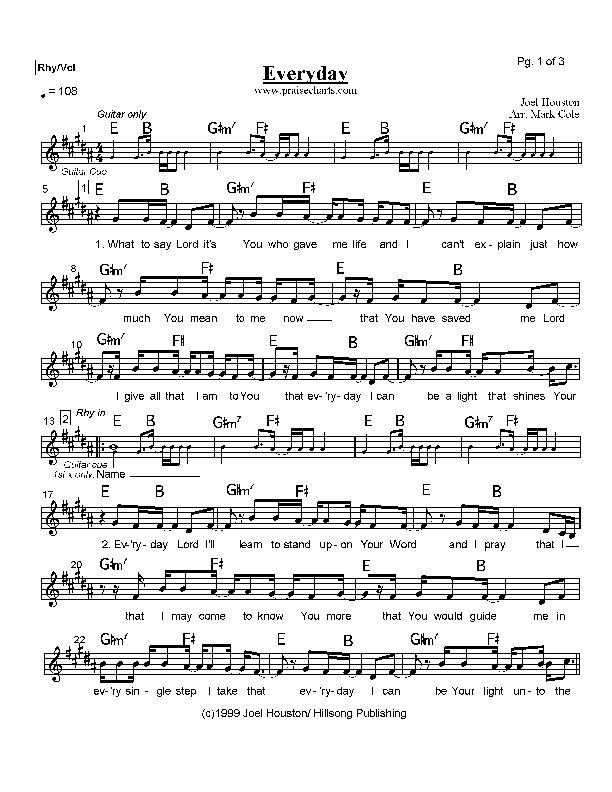 Everyday Praise Band (Hillsong Worship)