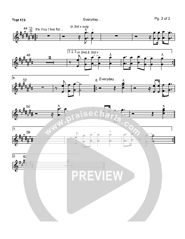 Everyday Trumpet 1/2/3 (Hillsong Worship)