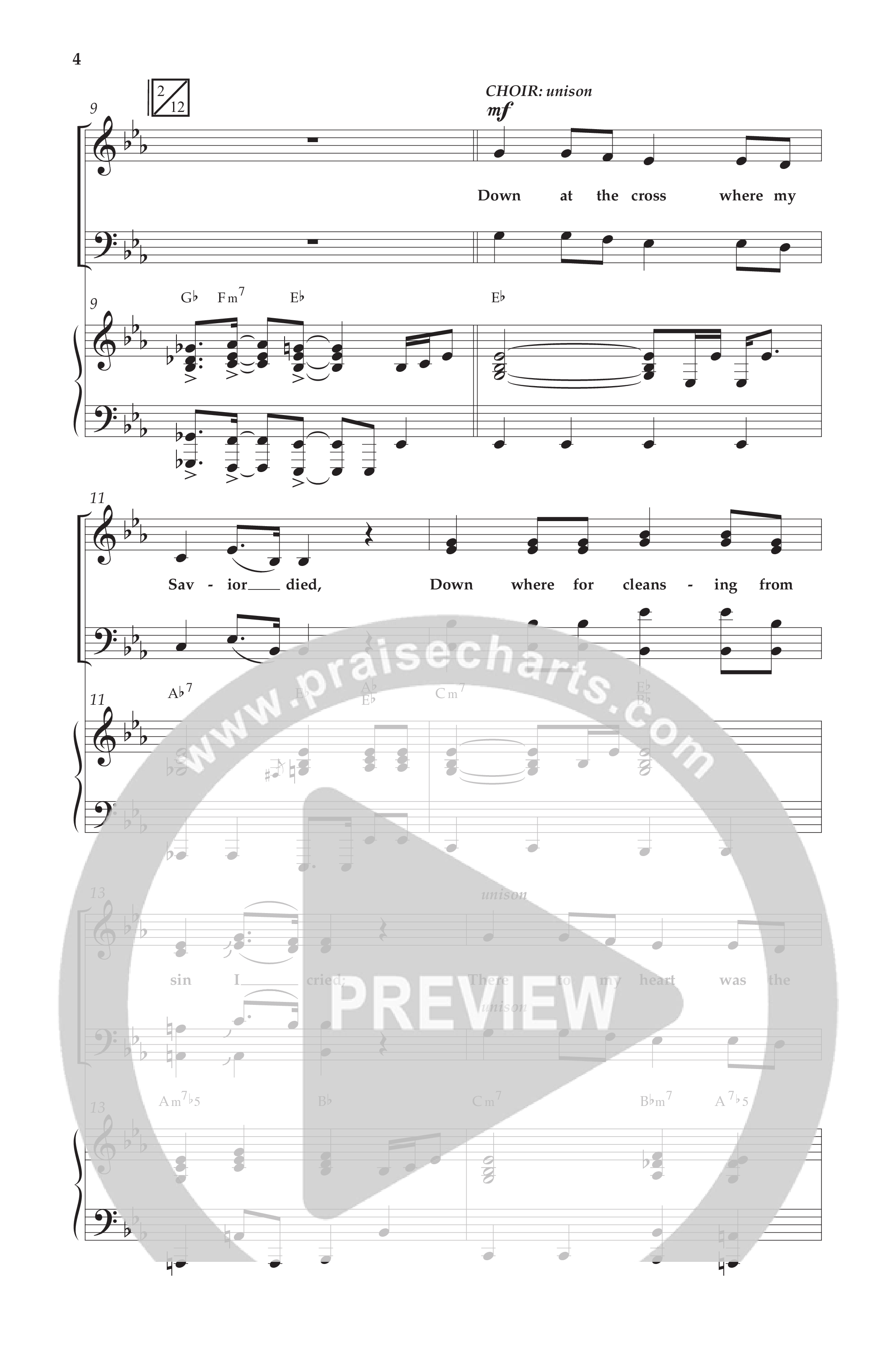 Glory (with Glory To His Name, Grace Greater Than Our SIn) (Choral Anthem SATB) Anthem (SATB/Piano) (Lifeway Choral / Arr. Cliff Duren)