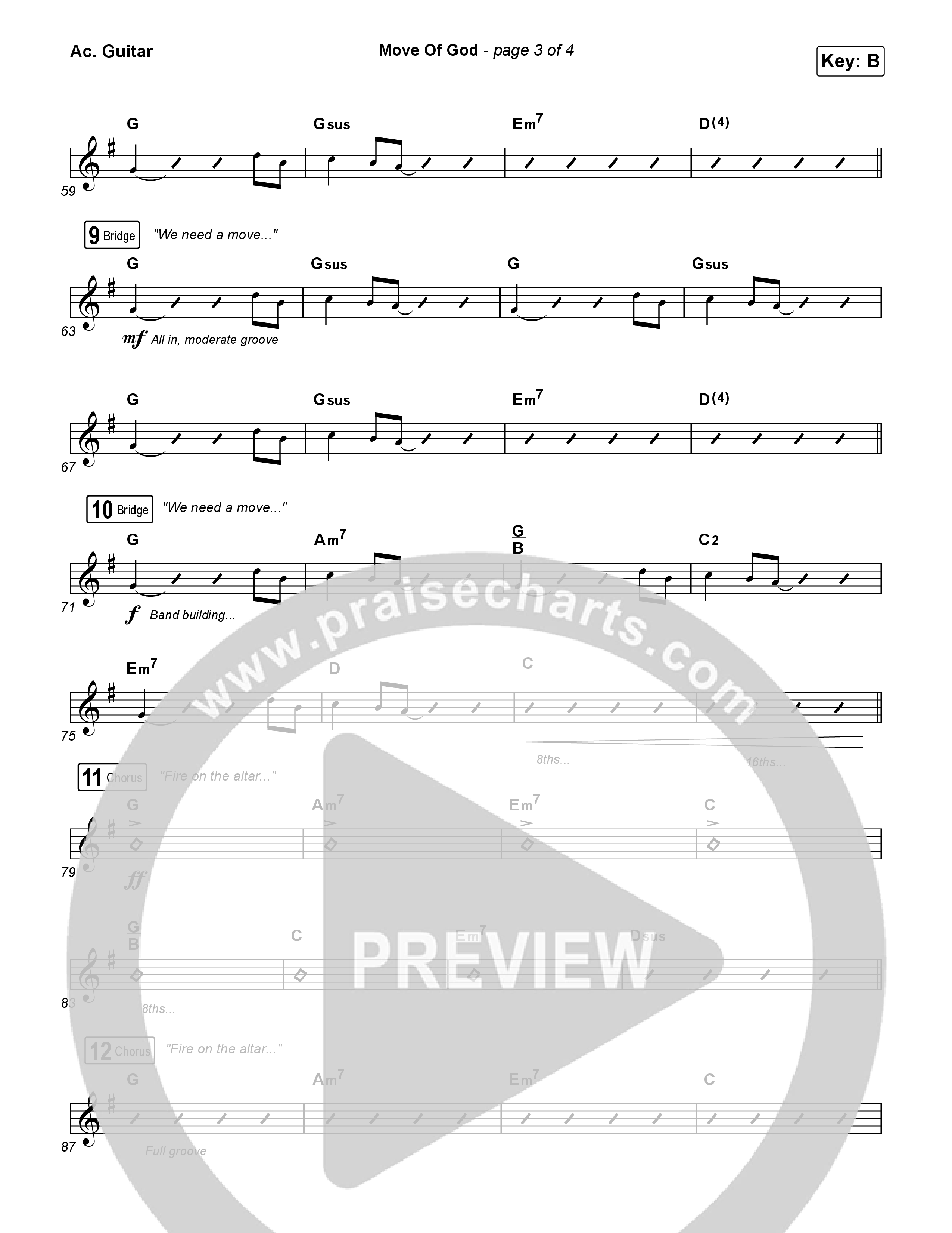 Move Of God (Live) Acoustic Guitar (SEU Worship / David Ryan Cook)