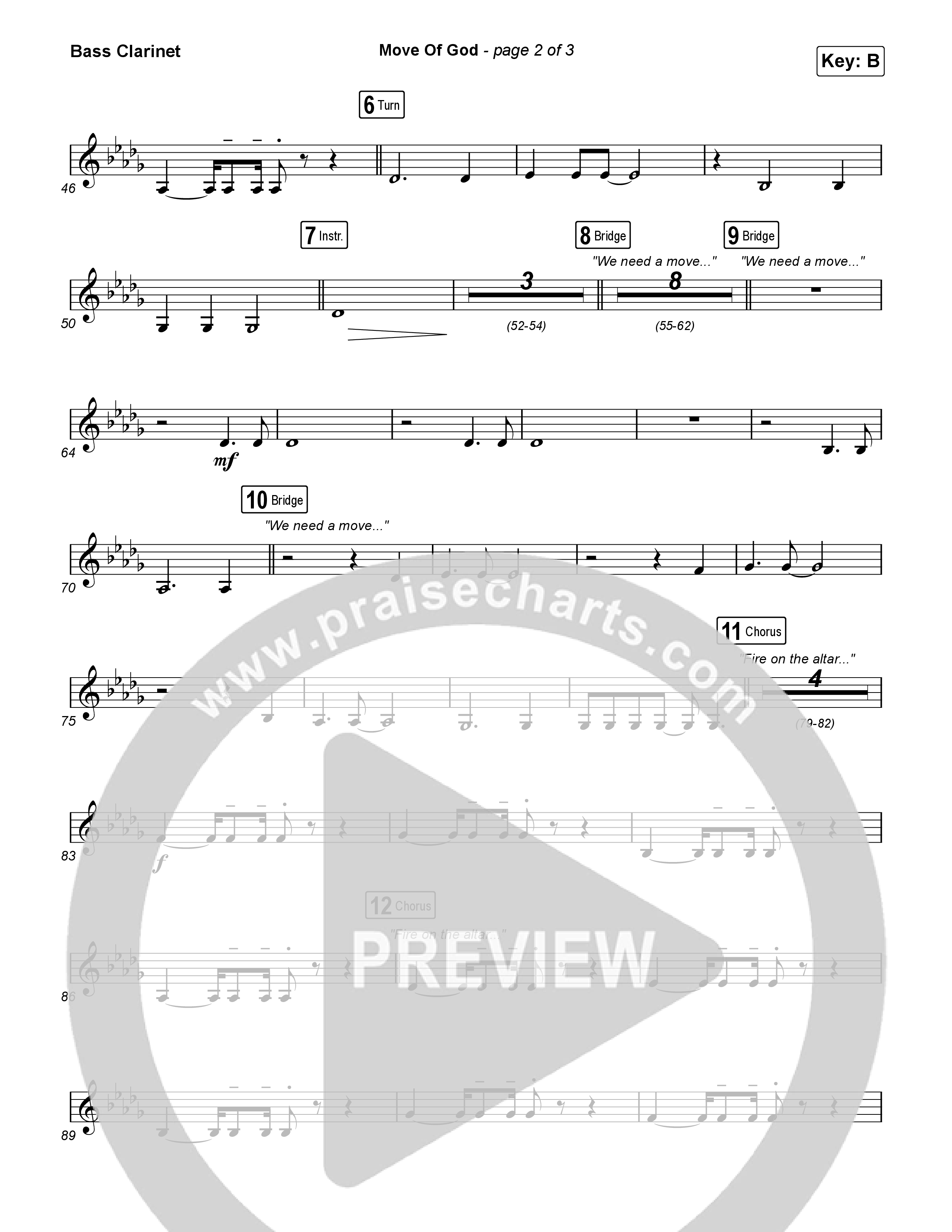 Move Of God (Live) Bass Clarinet (SEU Worship / David Ryan Cook)