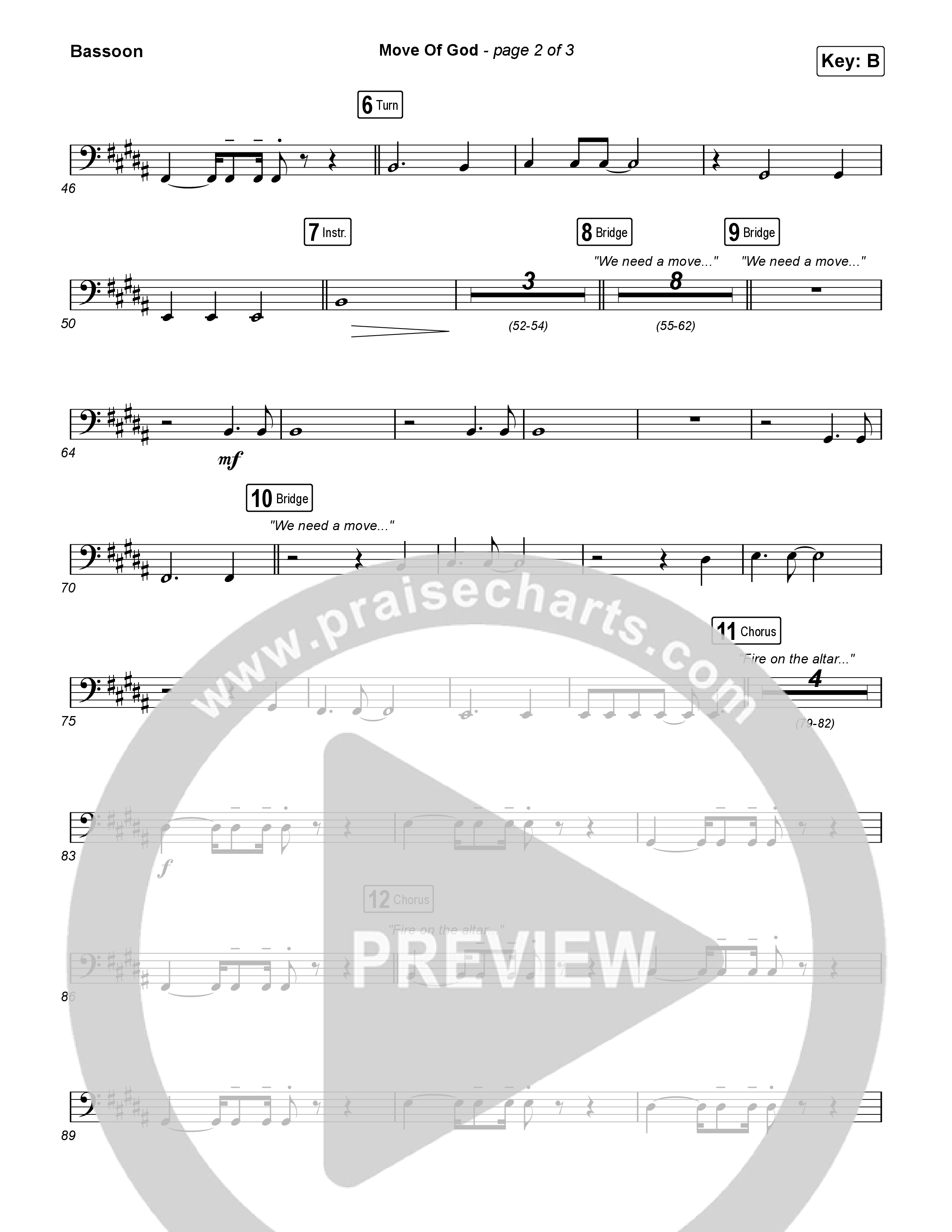 Move Of God (Live) Bassoon (SEU Worship / David Ryan Cook)