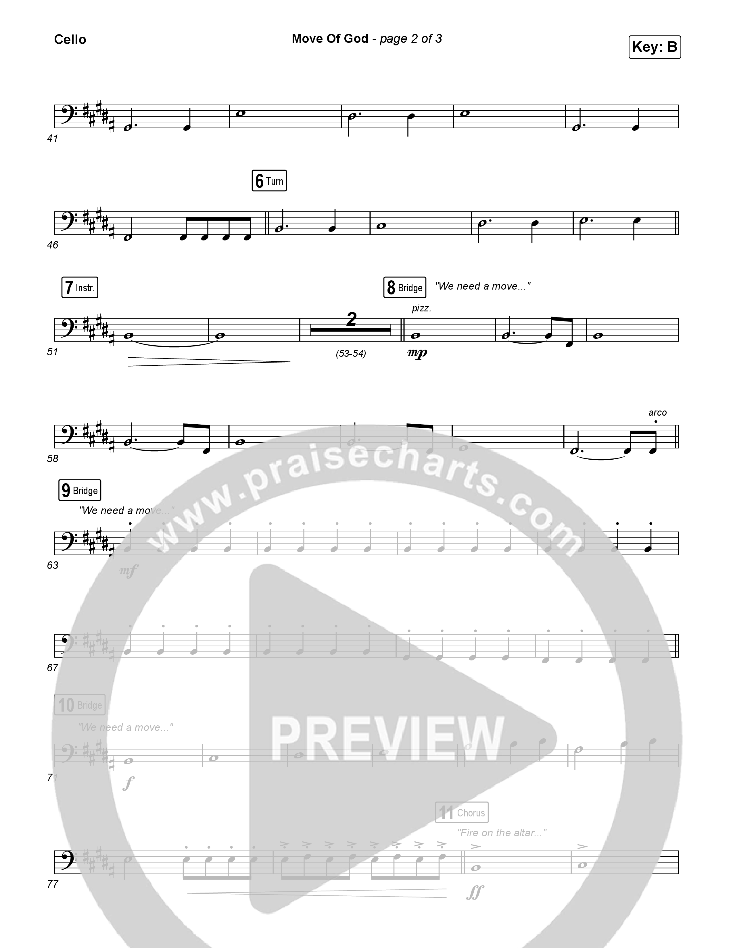 Move Of God (Live) Cello (SEU Worship / David Ryan Cook)